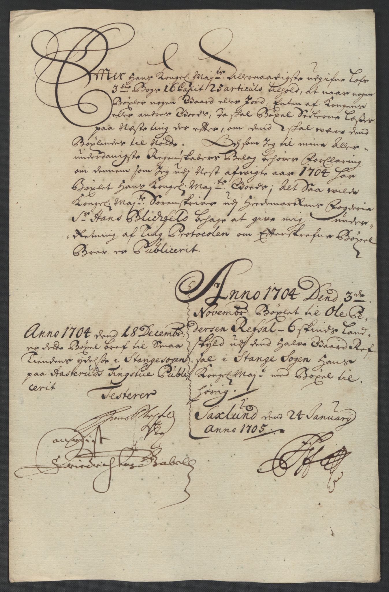 Rentekammeret inntil 1814, Reviderte regnskaper, Fogderegnskap, AV/RA-EA-4092/R16/L1041: Fogderegnskap Hedmark, 1703-1704, p. 243