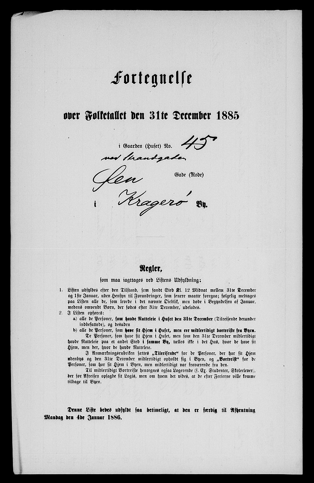 SAKO, 1885 census for 0801 Kragerø, 1885, p. 548