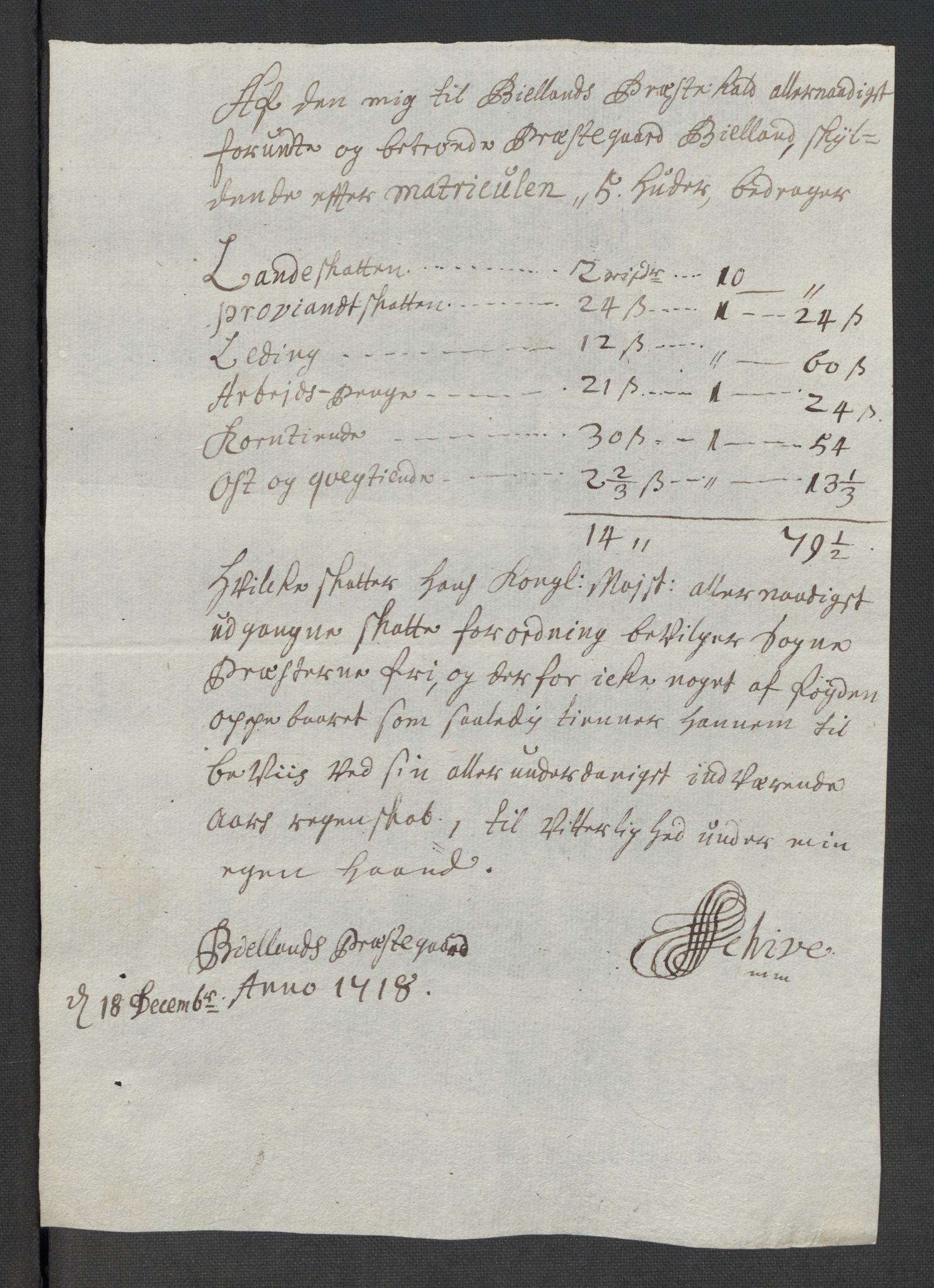 Rentekammeret inntil 1814, Reviderte regnskaper, Fogderegnskap, AV/RA-EA-4092/R43/L2563: Fogderegnskap Lista og Mandal, 1718, p. 330