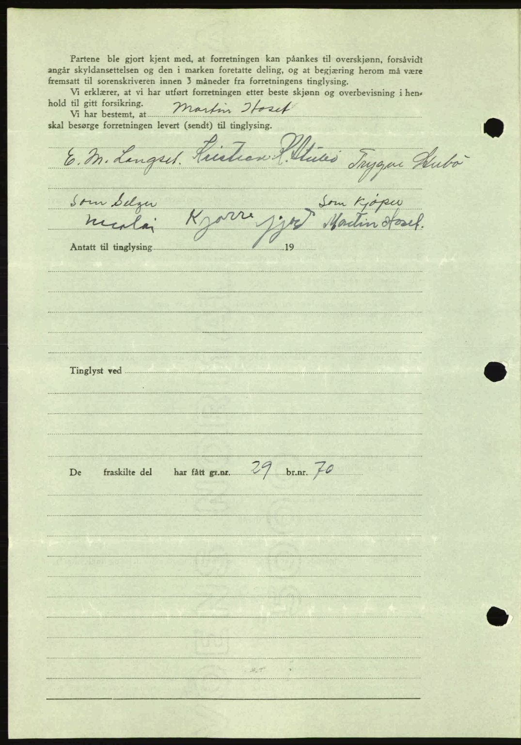 Romsdal sorenskriveri, AV/SAT-A-4149/1/2/2C: Mortgage book no. A17, 1944-1945, Diary no: : 1848/1944