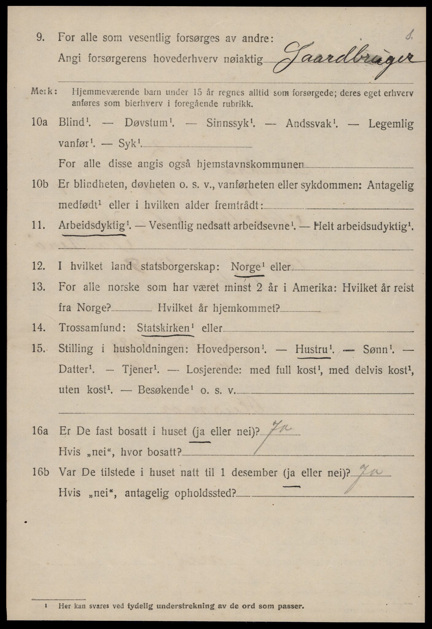 SAT, 1920 census for Aukra, 1920, p. 4472