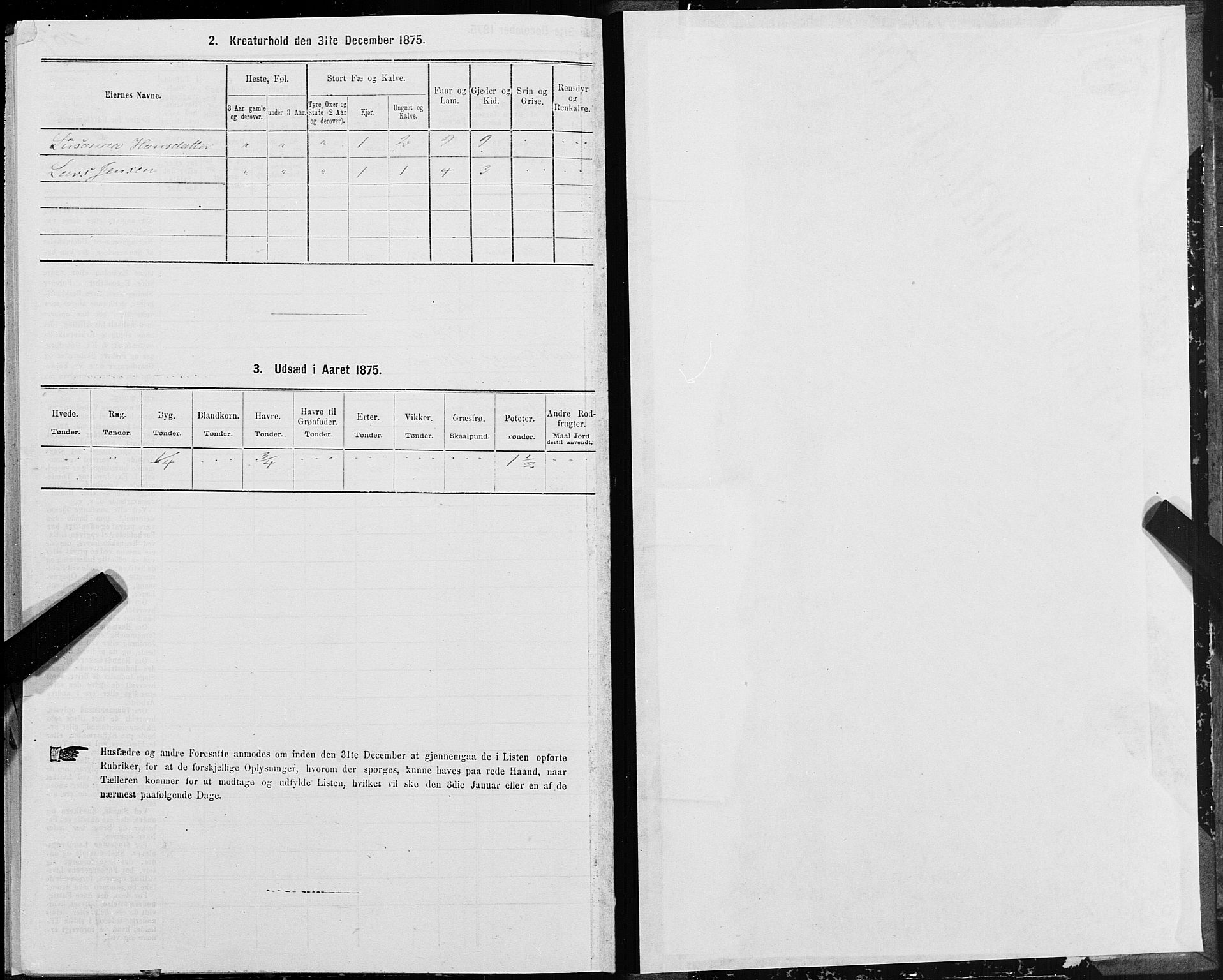 SAT, 1875 census for 1630P Aafjorden, 1875