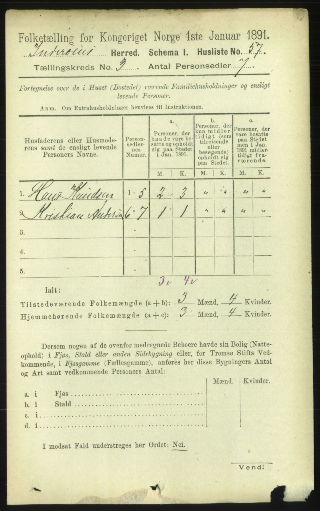 RA, 1891 census for 1729 Inderøy, 1891, p. 1915