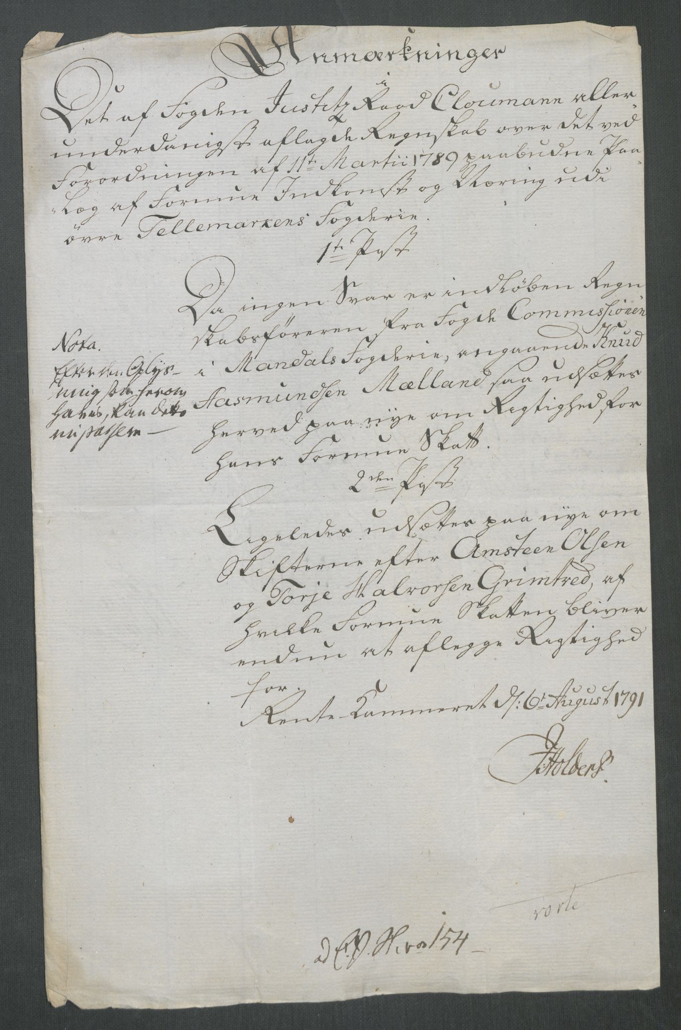 Rentekammeret inntil 1814, Reviderte regnskaper, Mindre regnskaper, AV/RA-EA-4068/Rf/Rfe/L0062: Øvre Romerike fogderi, Øvre Telemark fogderi, 1789, p. 363