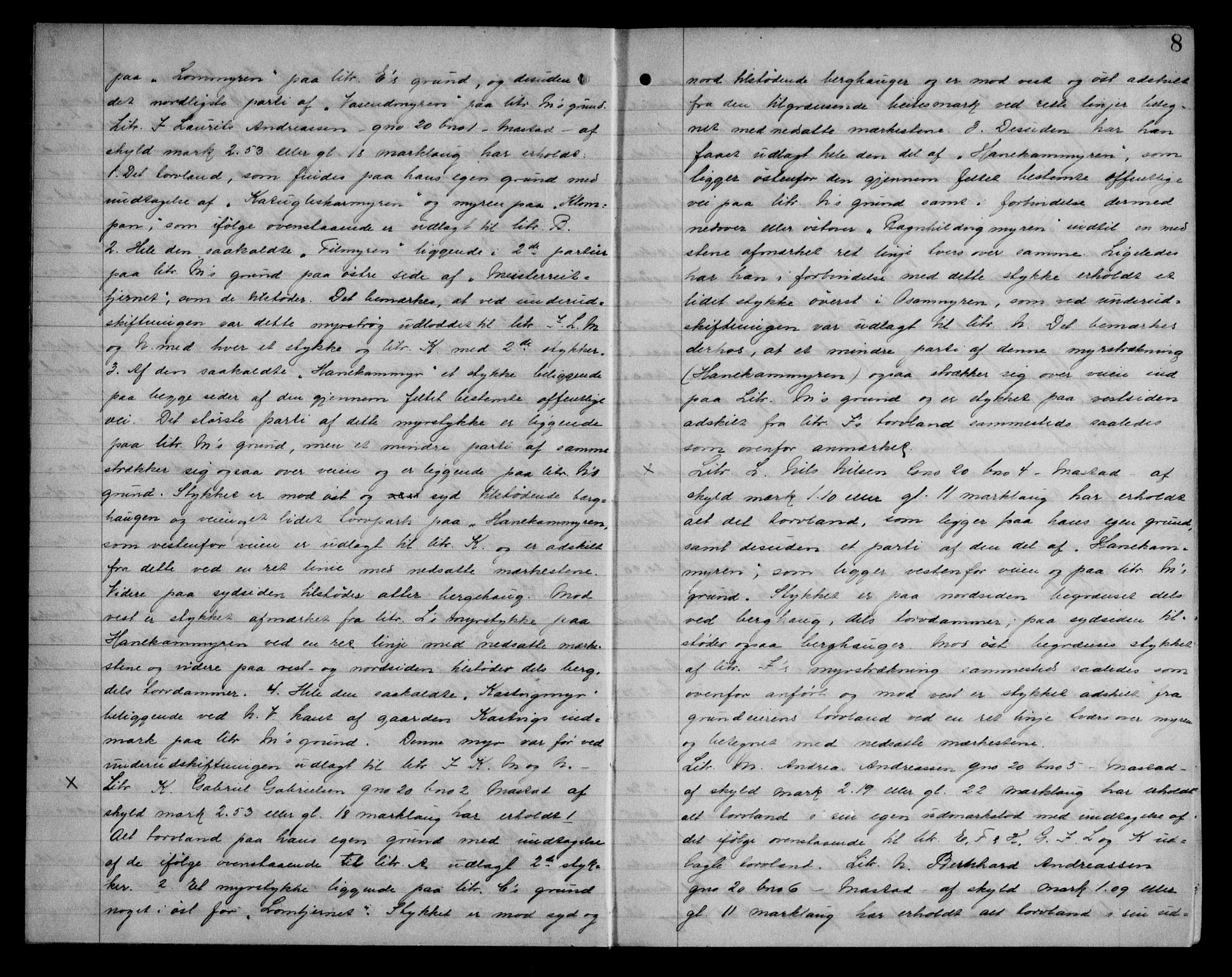 Fosen sorenskriveri, AV/SAT-A-1107/1/2/2C/L0040: Mortgage book no. 31, 1906-1907, p. 8