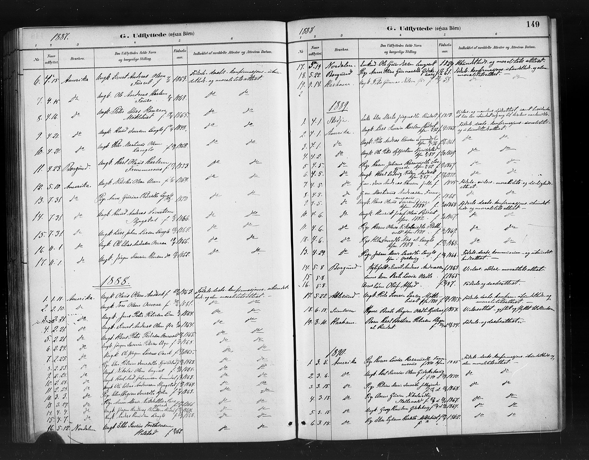 Ministerialprotokoller, klokkerbøker og fødselsregistre - Møre og Romsdal, AV/SAT-A-1454/520/L0283: Parish register (official) no. 520A12, 1882-1898, p. 149