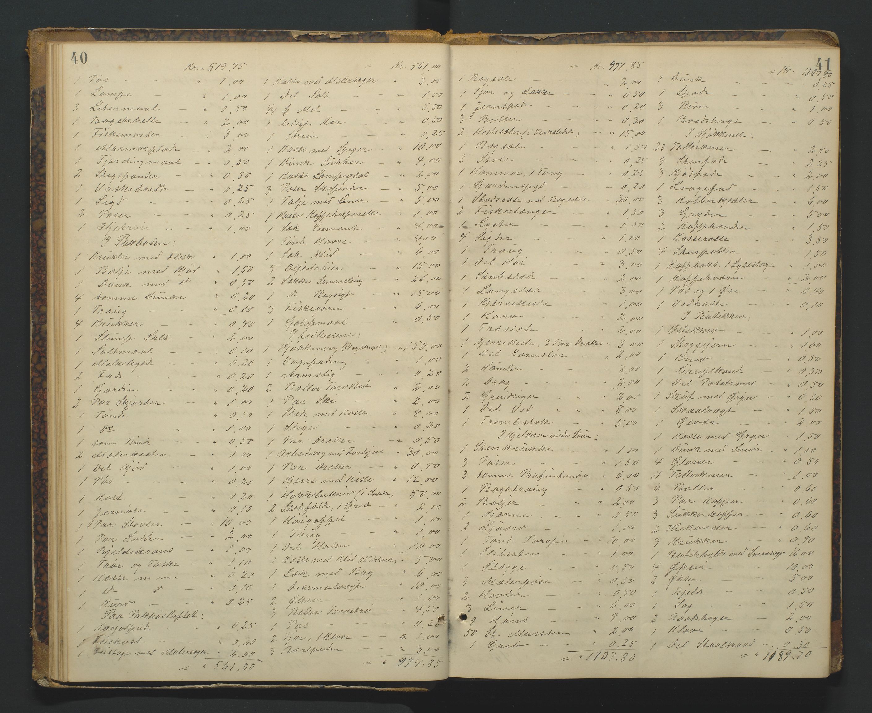 Torridal sorenskriveri, AV/SAK-1221-0012/H/Hc/L0009: Skifteregistreringsprotokoll Tveit lensmannsdistrikt nr. 2, 1893-1939, p. 40-41