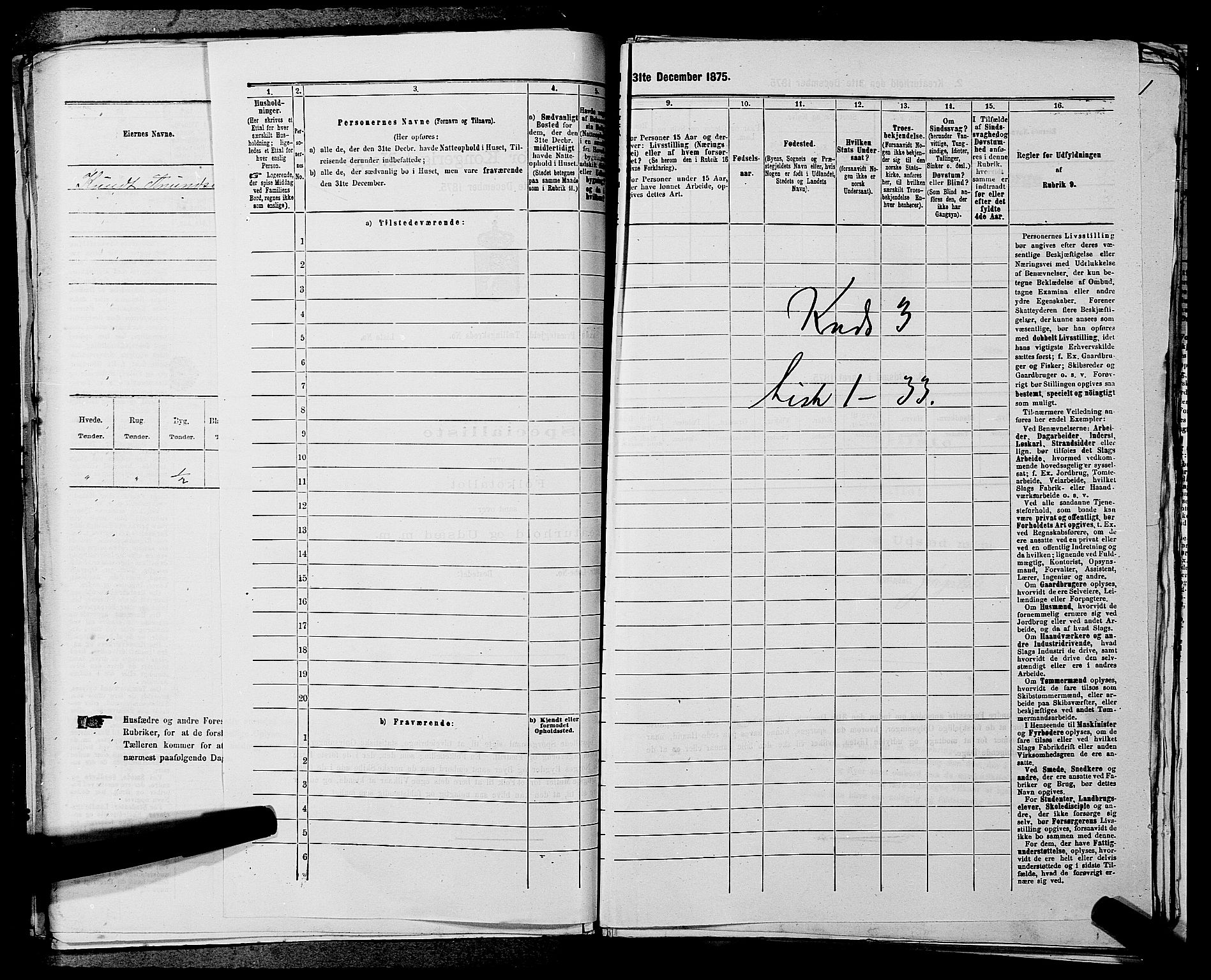 SAKO, 1875 census for 0821P Bø, 1875, p. 357