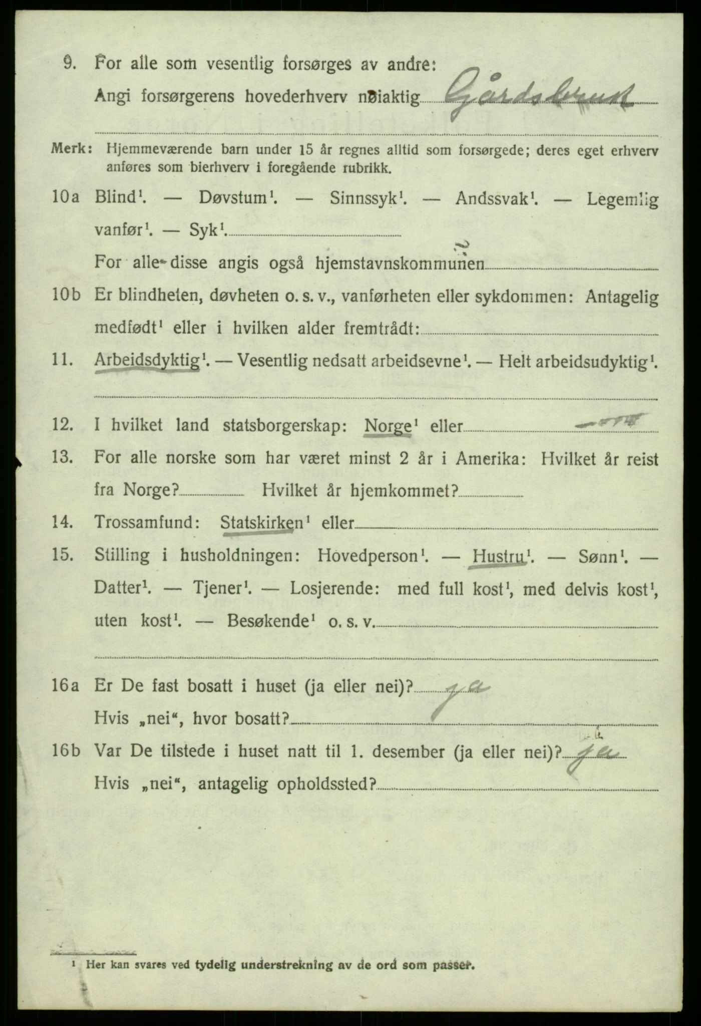 SAB, 1920 census for Samnanger, 1920, p. 3528