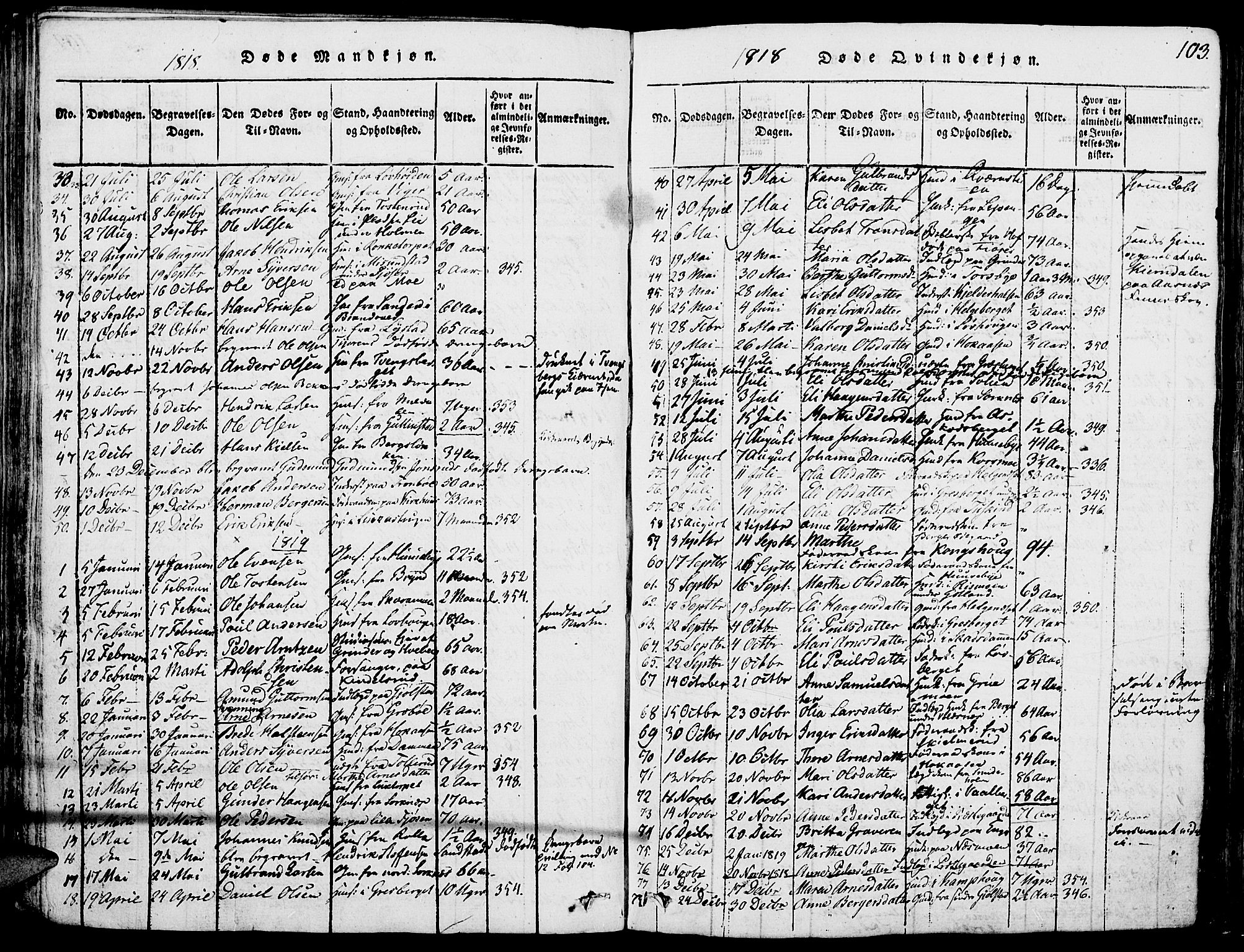 Grue prestekontor, AV/SAH-PREST-036/H/Ha/Haa/L0006: Parish register (official) no. 6, 1814-1830, p. 103