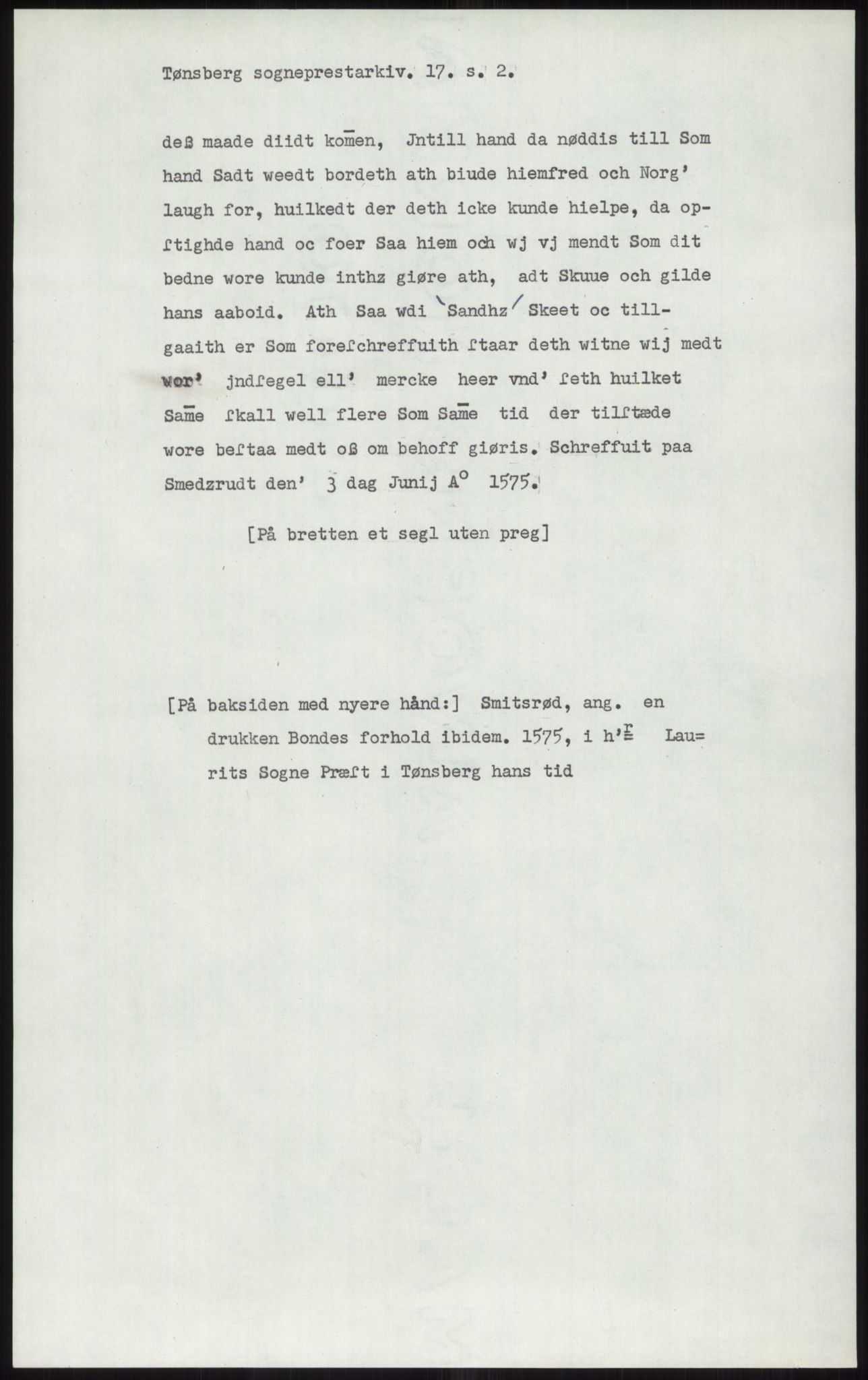 Samlinger til kildeutgivelse, Diplomavskriftsamlingen, RA/EA-4053/H/Ha, p. 1026