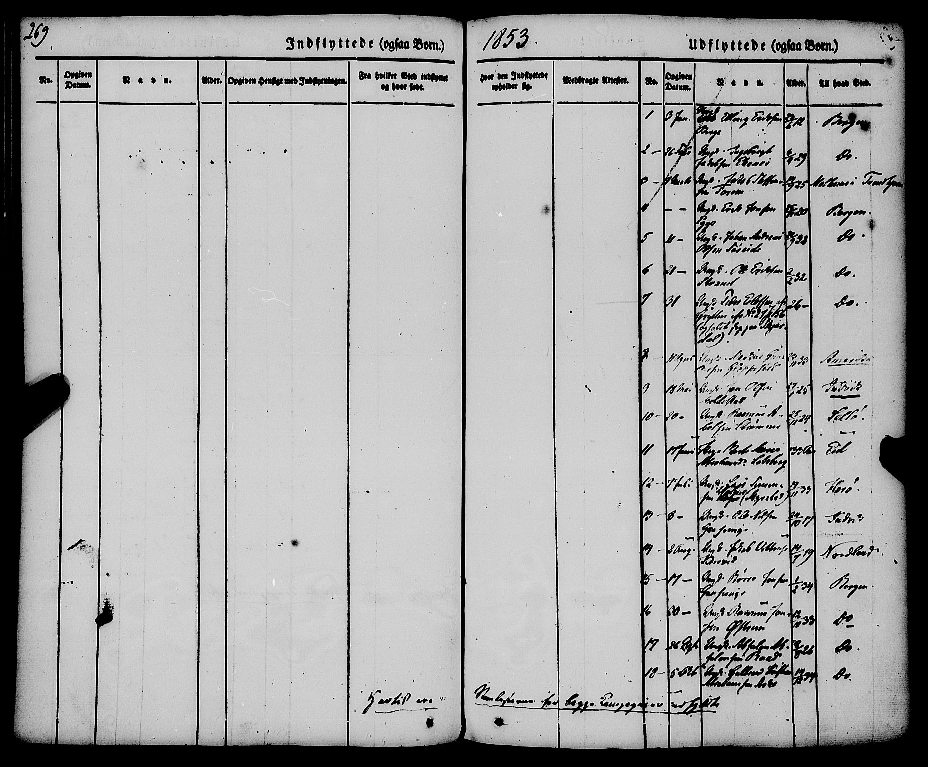 Gloppen sokneprestembete, SAB/A-80101/H/Haa/Haaa/L0008: Parish register (official) no. A 8, 1837-1855, p. 269