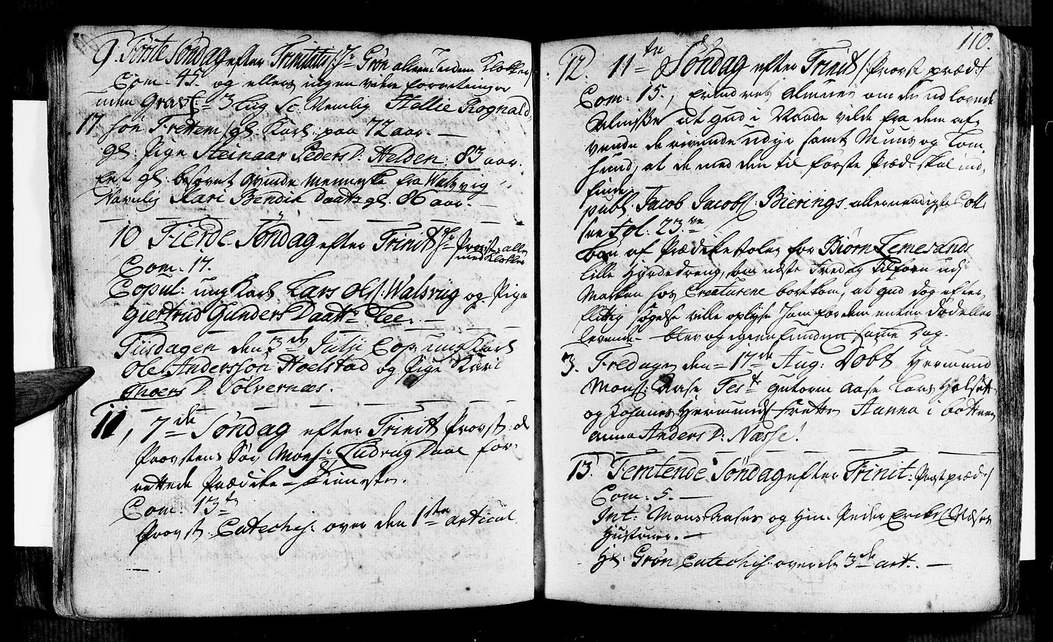 Vik sokneprestembete, AV/SAB-A-81501/H/Haa/Haaa/L0002: Parish register (official) no. A 2 / 2, 1740-1756, p. 110