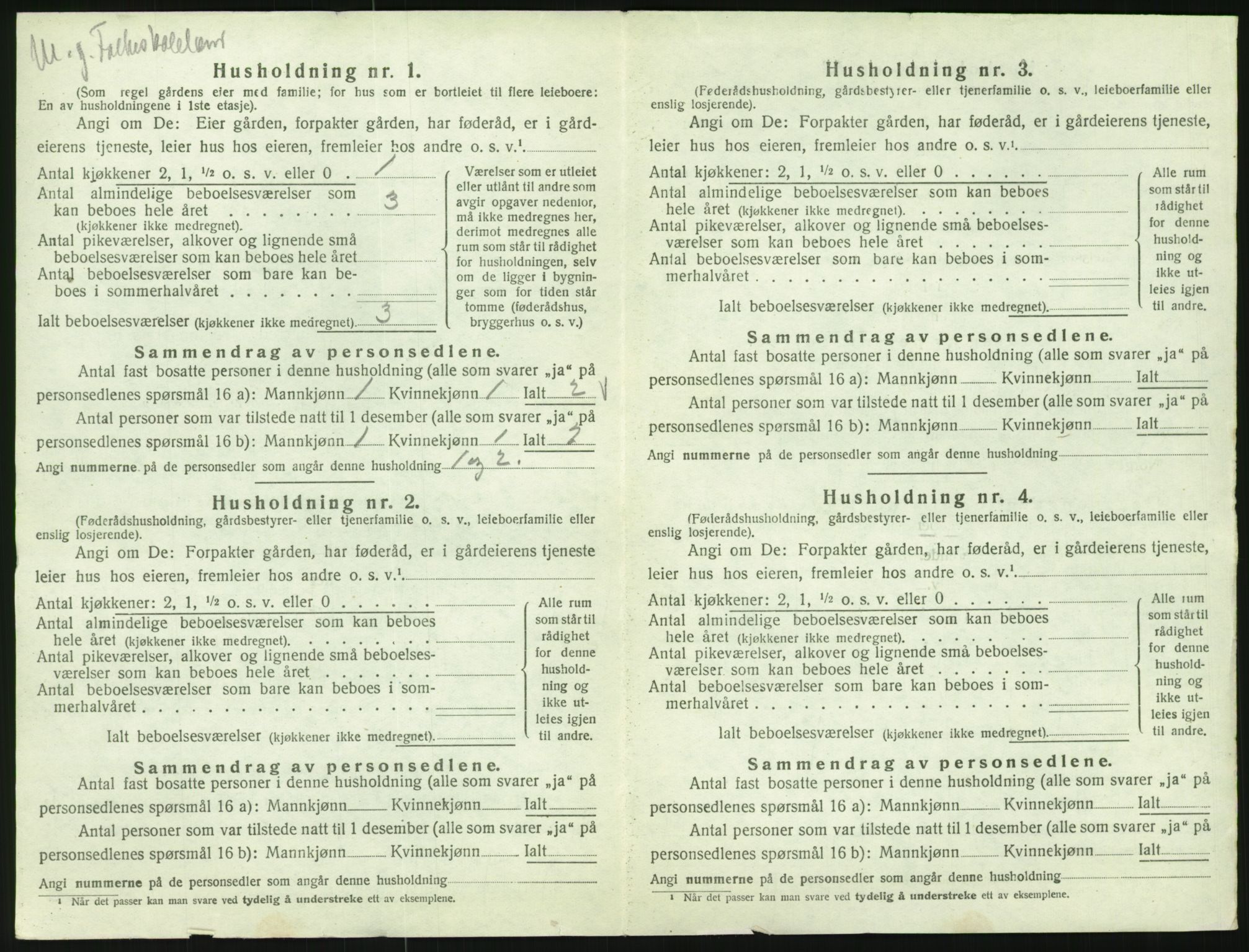 SAH, 1920 census for Vardal, 1920, p. 1944