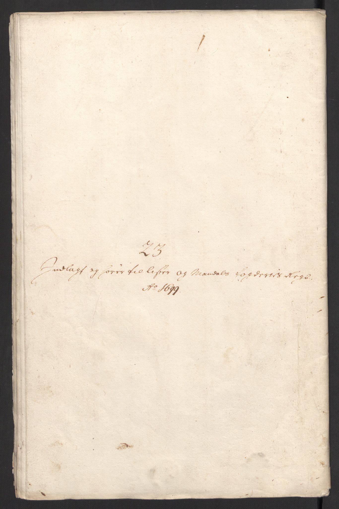 Rentekammeret inntil 1814, Reviderte regnskaper, Fogderegnskap, RA/EA-4092/R43/L2547: Fogderegnskap Lista og Mandal, 1698-1699, p. 287