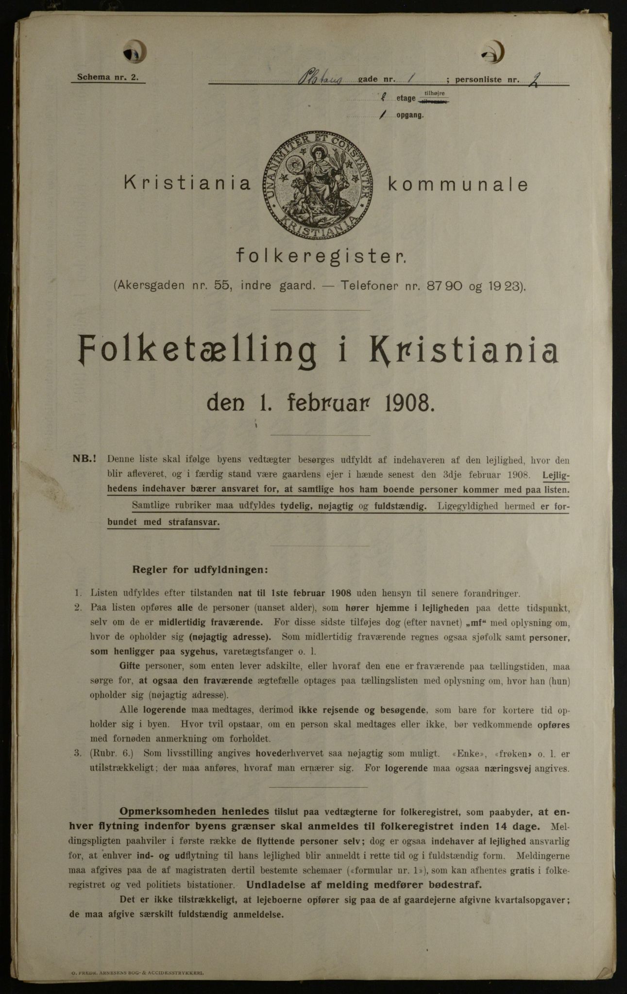 OBA, Municipal Census 1908 for Kristiania, 1908, p. 71974