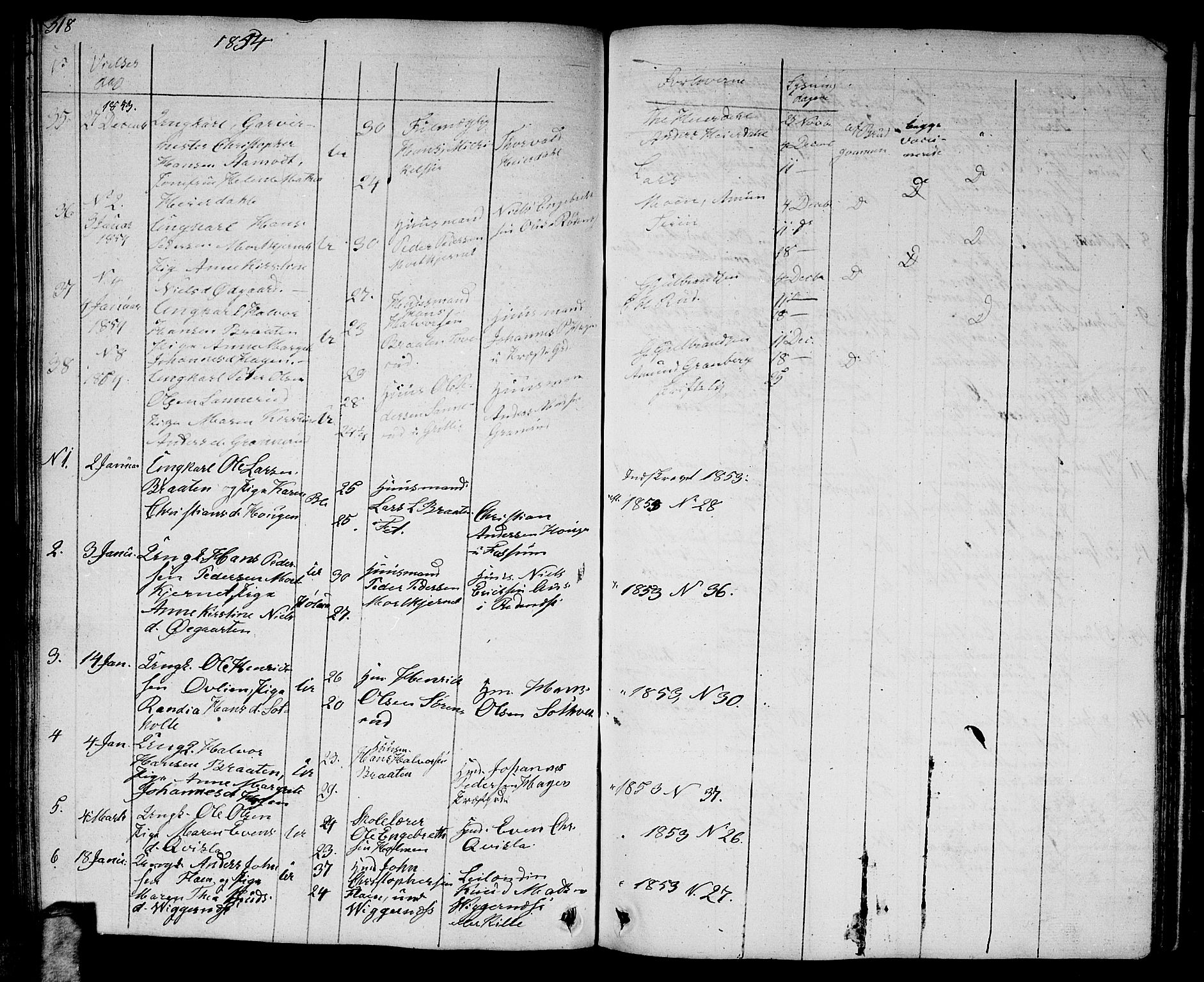 Aurskog prestekontor Kirkebøker, AV/SAO-A-10304a/G/Ga/L0002: Parish register (copy) no. I 2, 1829-1857, p. 318