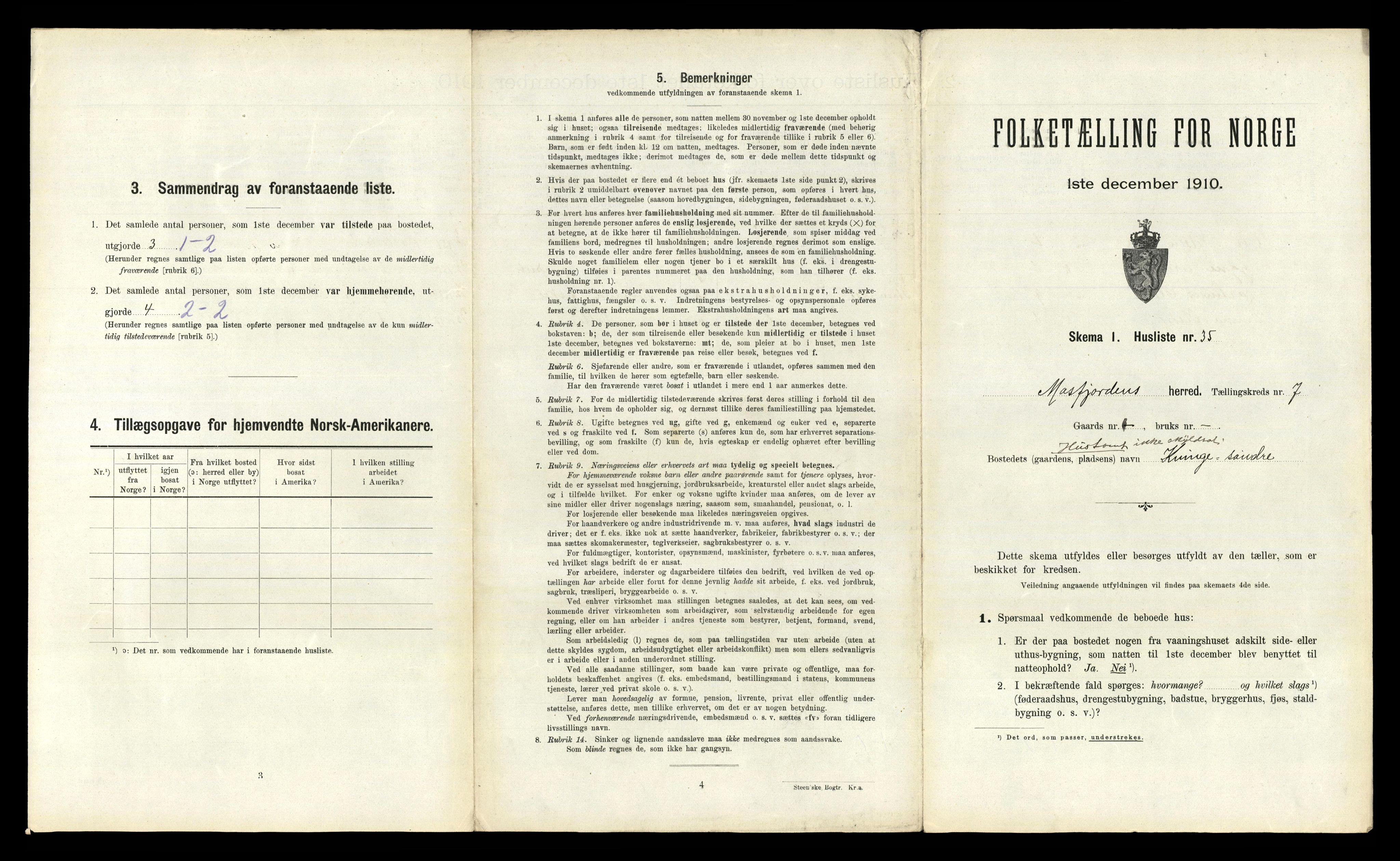 RA, 1910 census for Masfjorden, 1910, p. 528