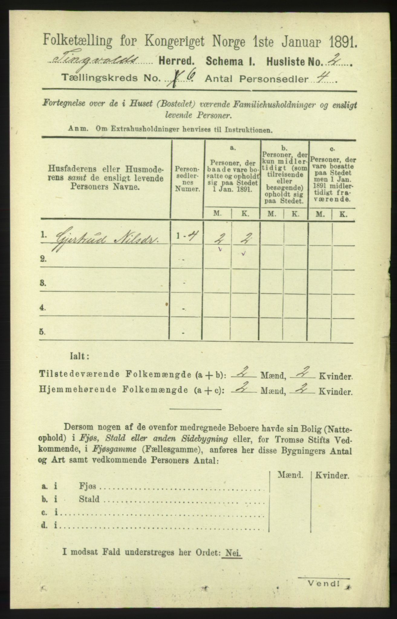 RA, 1891 census for 1560 Tingvoll, 1891, p. 2371