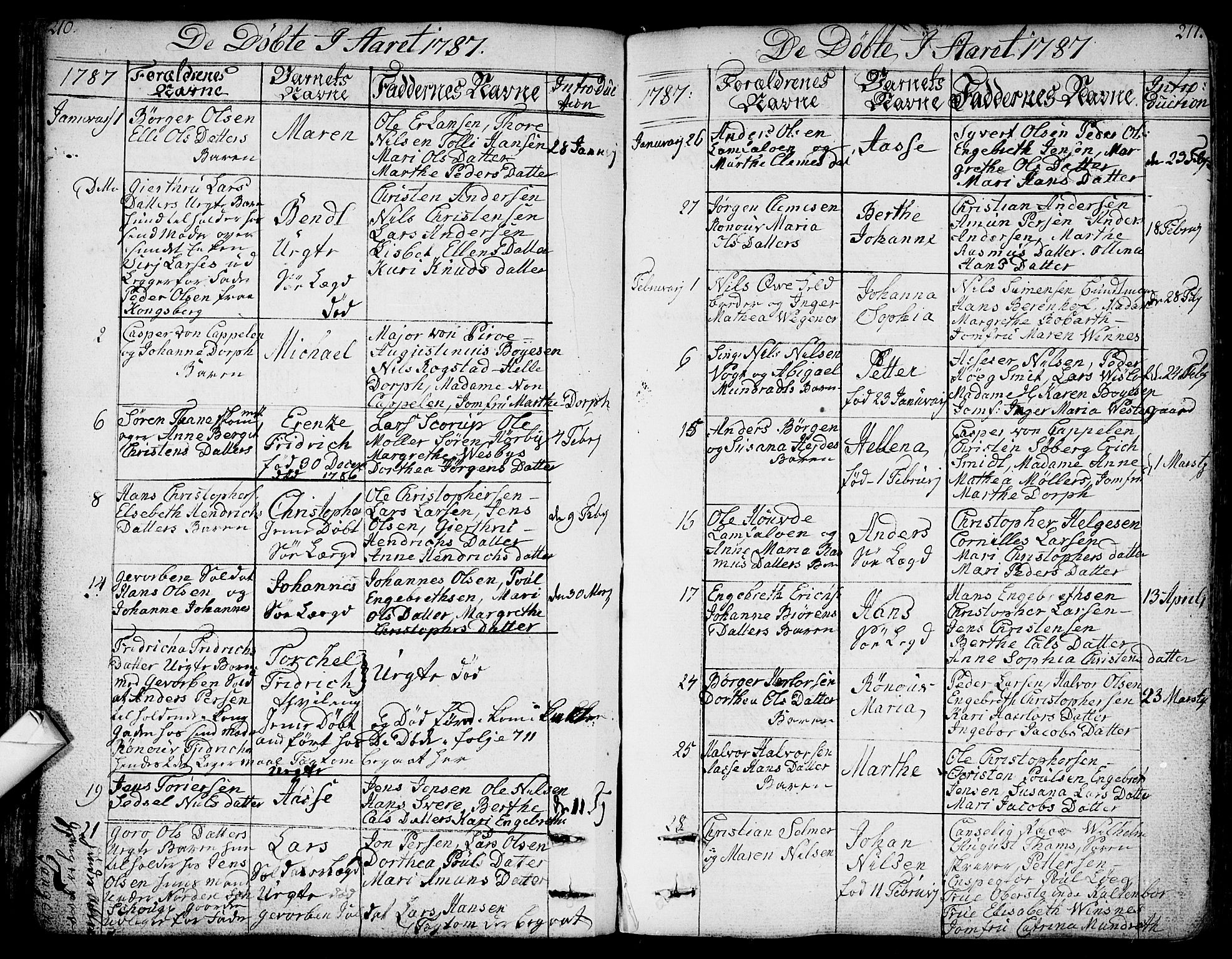 Bragernes kirkebøker, SAKO/A-6/F/Fa/L0006a: Parish register (official) no. I 6, 1782-1814, p. 210-211