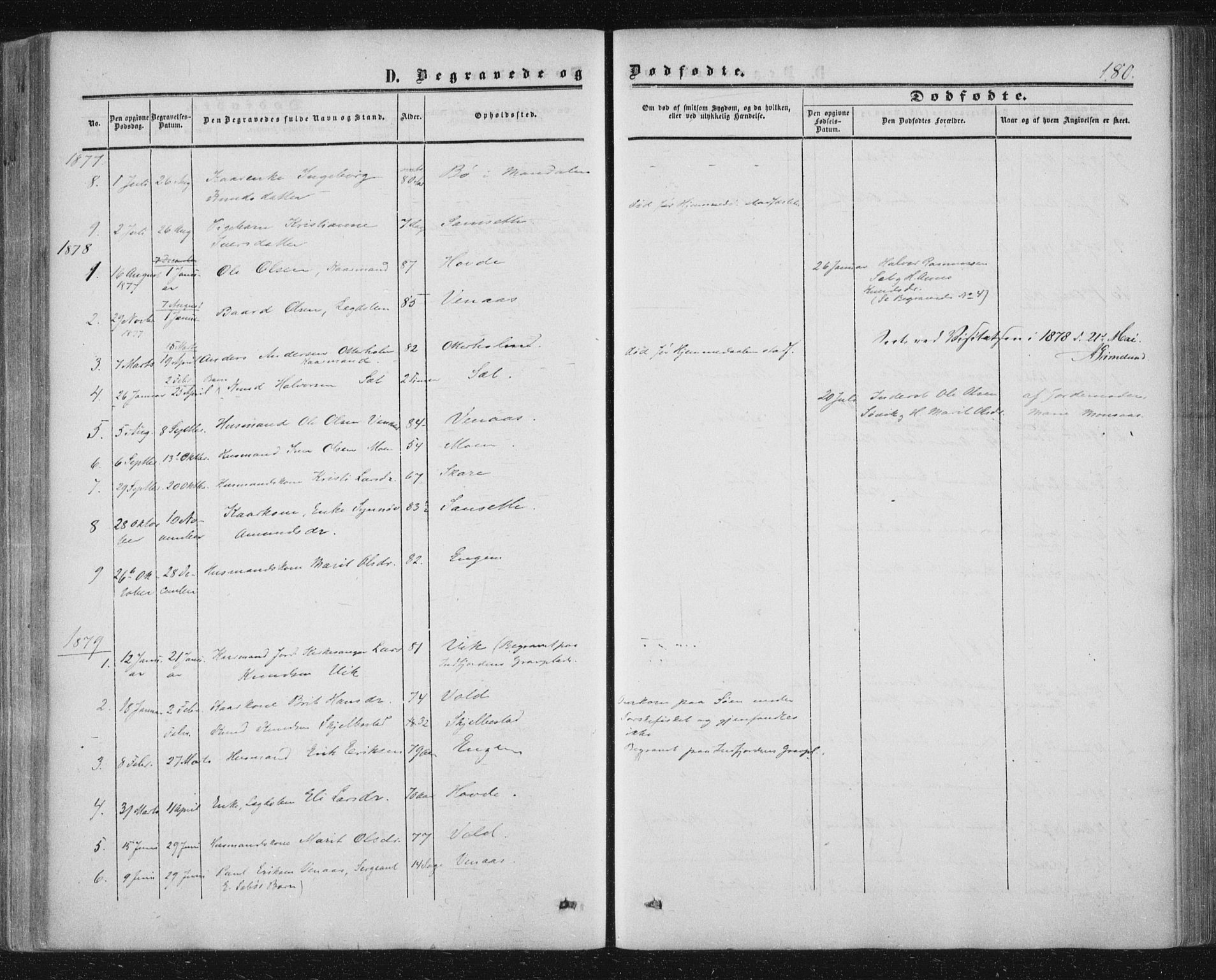 Ministerialprotokoller, klokkerbøker og fødselsregistre - Møre og Romsdal, AV/SAT-A-1454/543/L0562: Parish register (official) no. 543A02, 1854-1884, p. 180