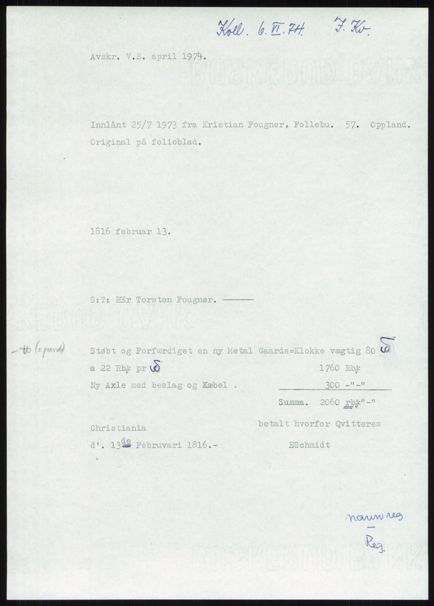 Samlinger til kildeutgivelse, Diplomavskriftsamlingen, RA/EA-4053/H/Ha, p. 2166