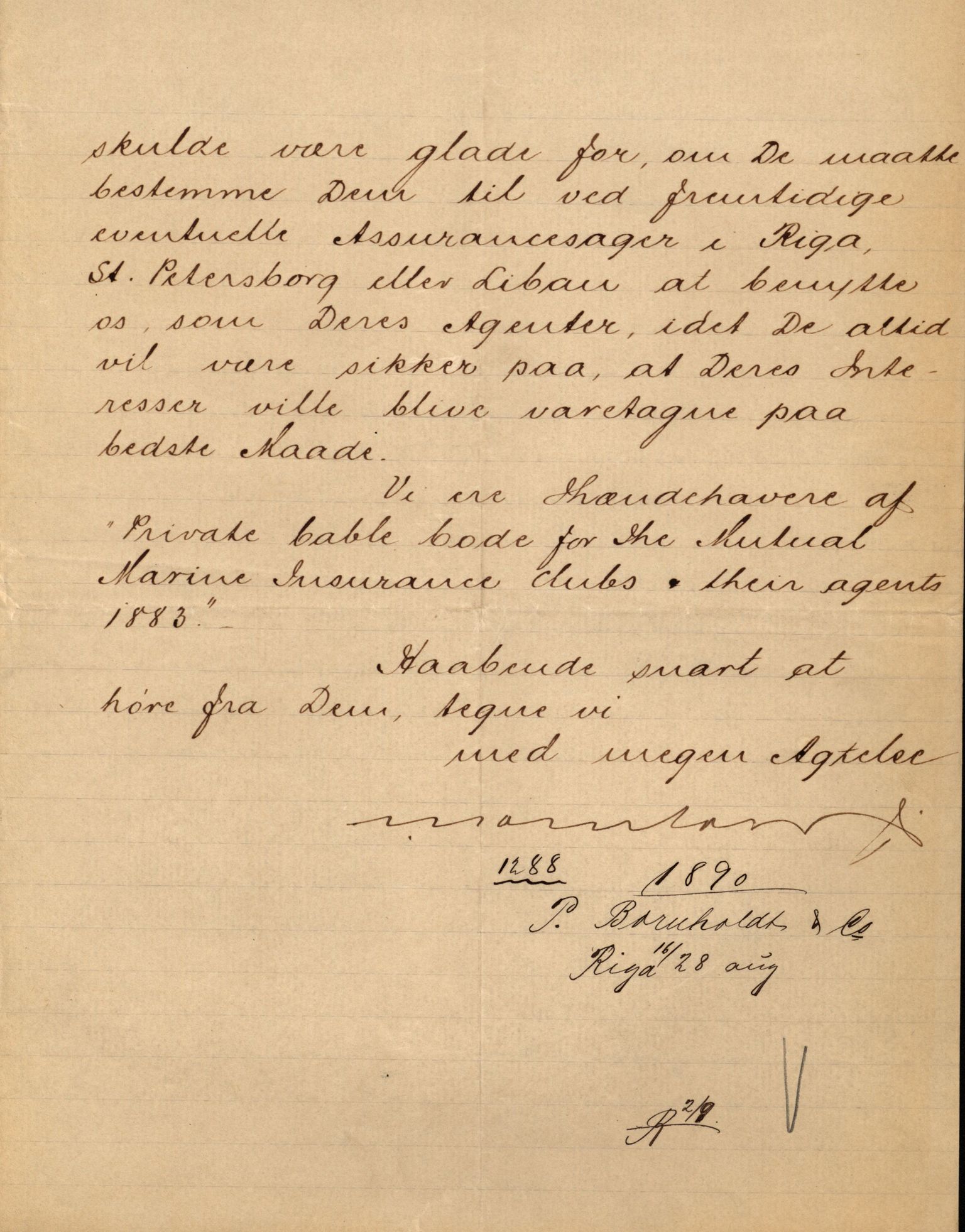Pa 63 - Østlandske skibsassuranceforening, VEMU/A-1079/G/Ga/L0026/0008: Havaridokumenter / Bernadotte, Bardeu, Augustinus, Atlanta, Arne, 1890, p. 49
