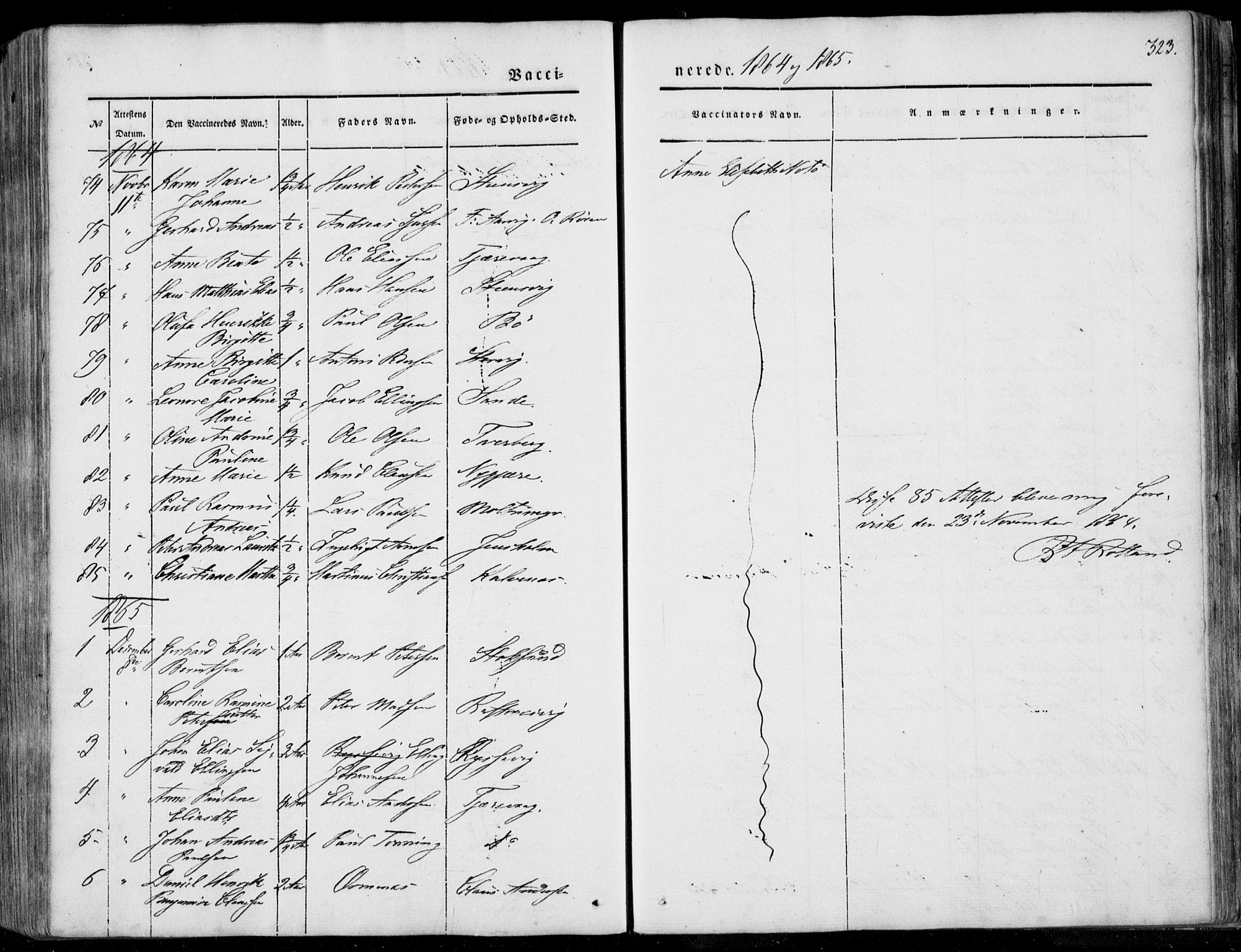 Ministerialprotokoller, klokkerbøker og fødselsregistre - Møre og Romsdal, AV/SAT-A-1454/507/L0070: Parish register (official) no. 507A05, 1842-1873, p. 323