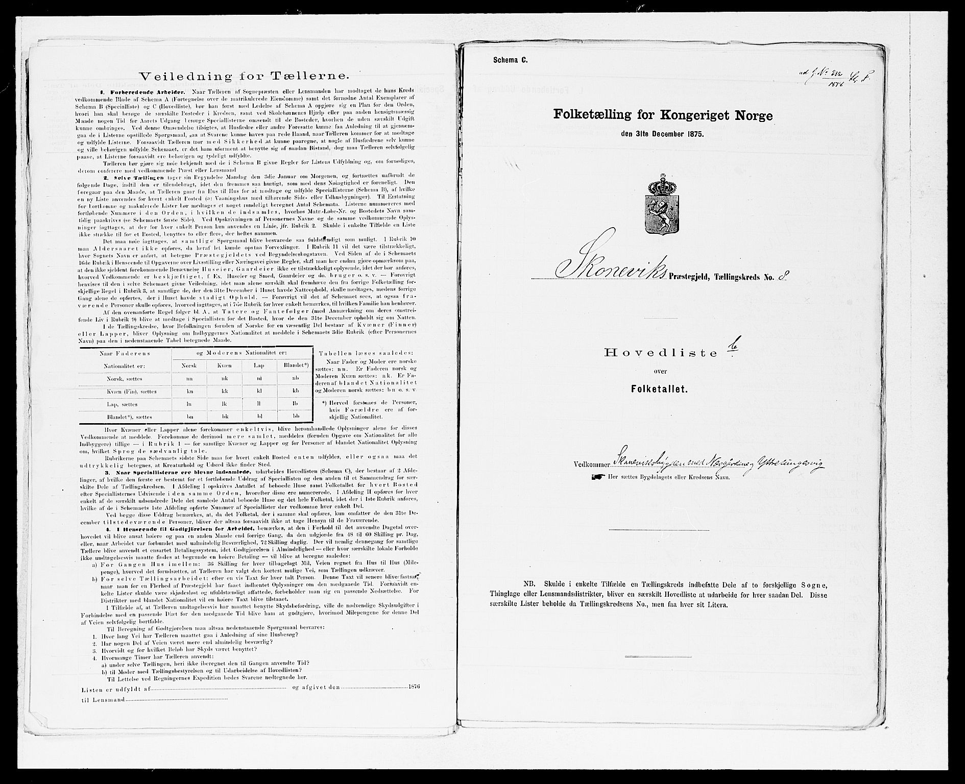 SAB, 1875 census for 1212P Skånevik, 1875, p. 18