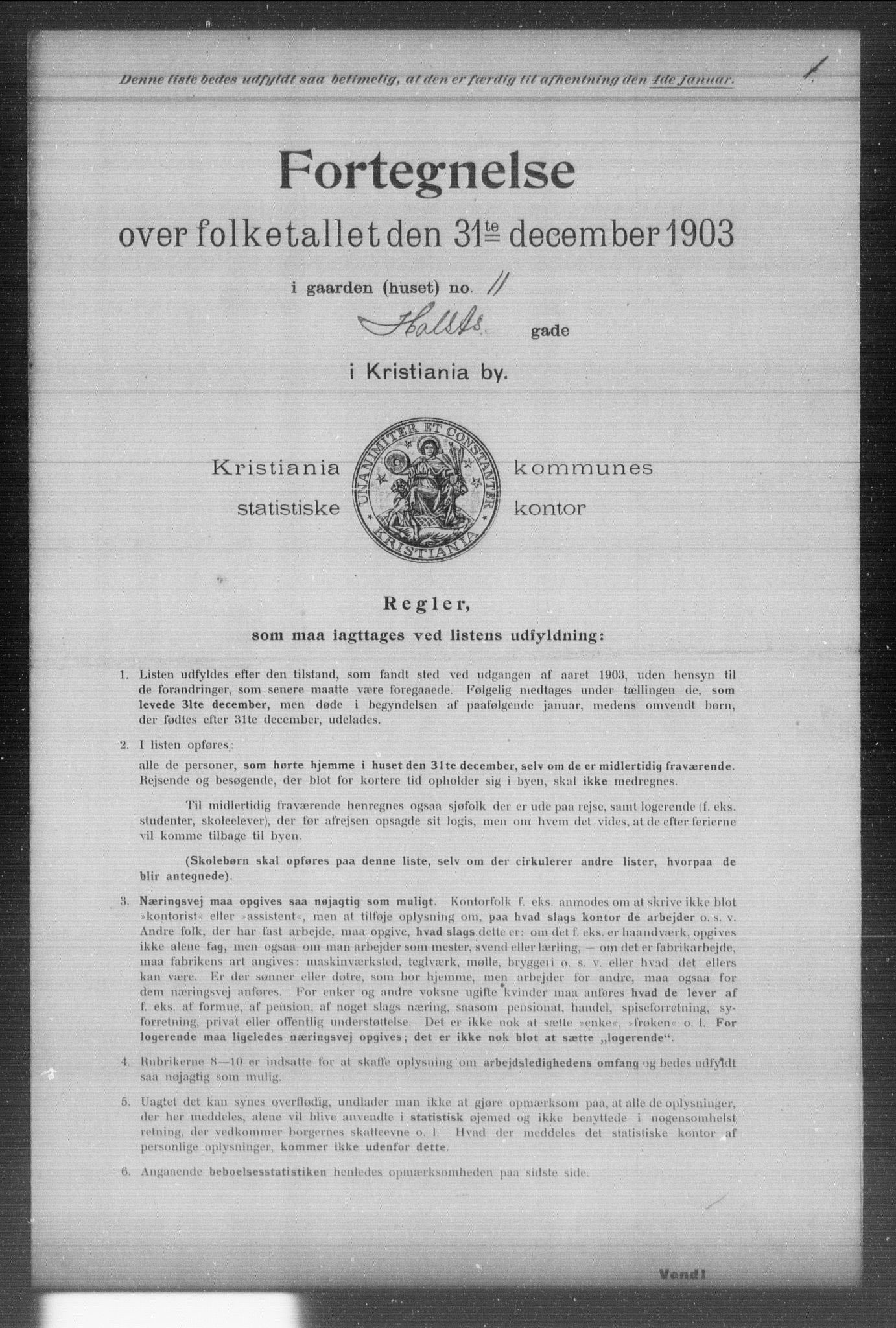 OBA, Municipal Census 1903 for Kristiania, 1903, p. 8042