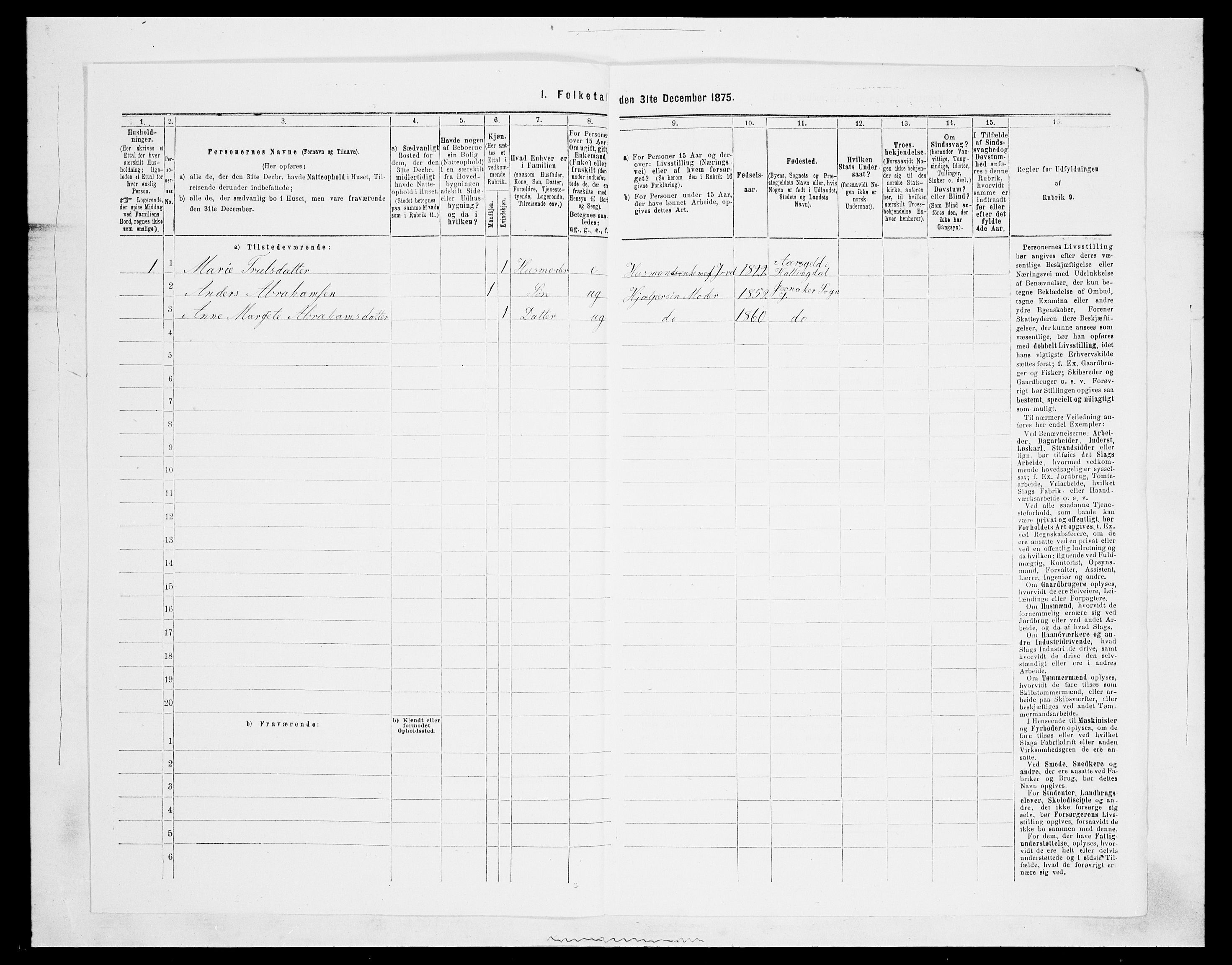 SAH, 1875 census for 0532P Jevnaker, 1875, p. 1523