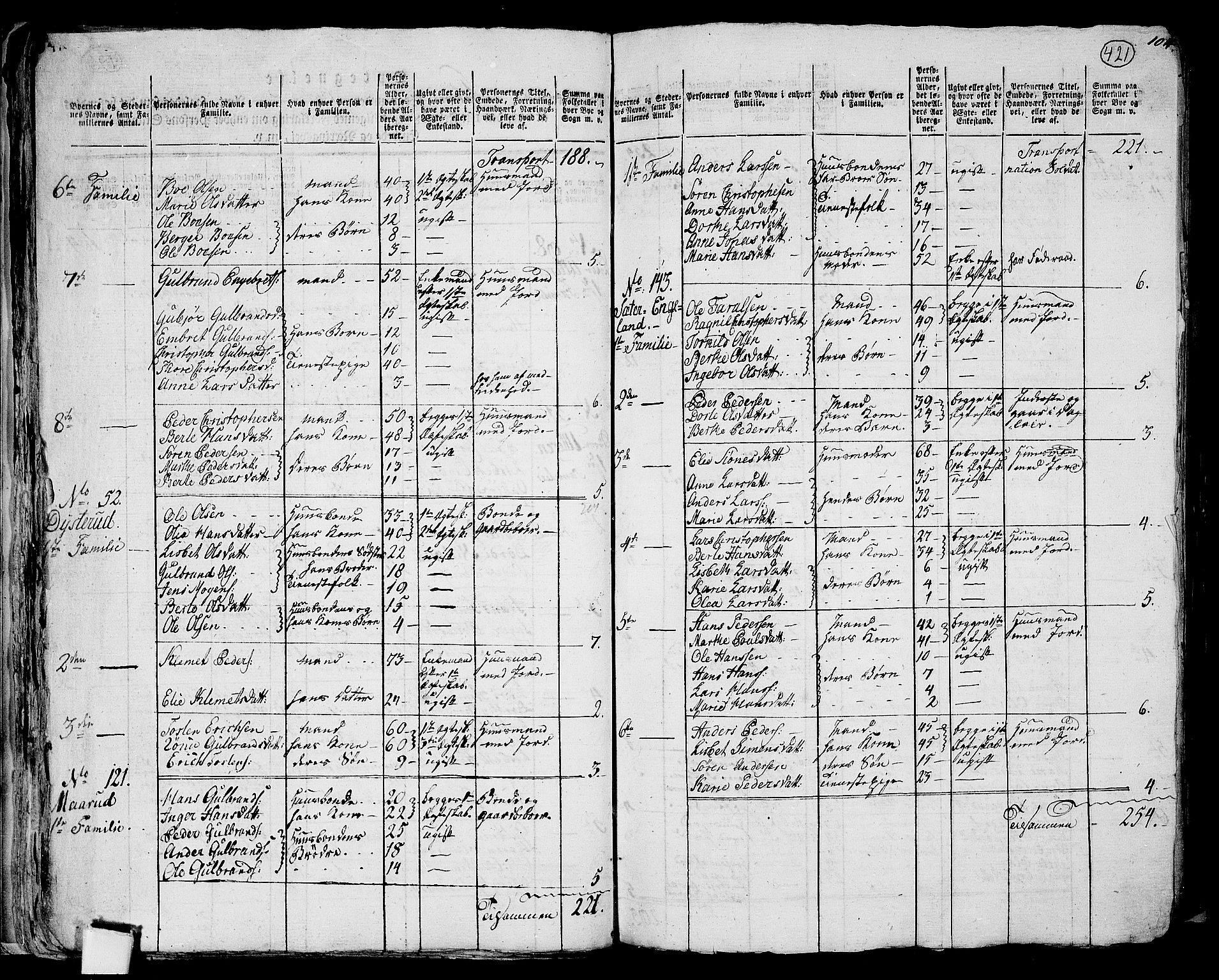 RA, 1801 census for 0419P Strøm, 1801, p. 420b-421a