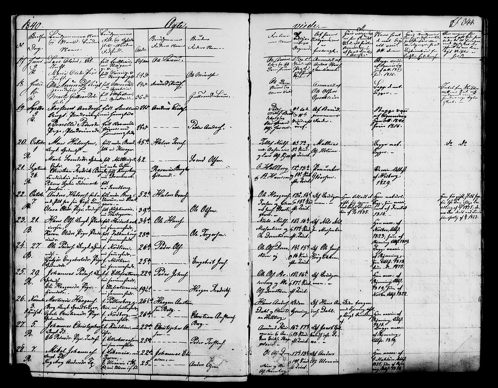 Ringsaker prestekontor, SAH/PREST-014/K/Ka/L0008: Parish register (official) no. 8, 1837-1850, p. 344