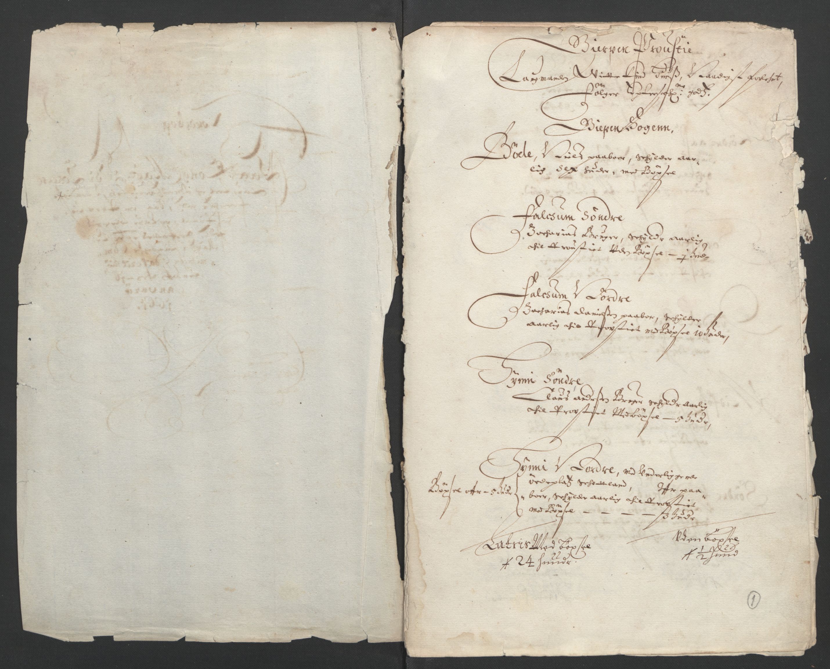 Rentekammeret inntil 1814, Realistisk ordnet avdeling, AV/RA-EA-4070/L/L0018/0003: Skien lagdømme: / Jordebok over en del geistlig og verdslig forleningsgods i Skien lagdømme (Gjerpen prosti, Oslo hospital, Tønsberg prosti, Skien lagstol, Tønsberg lagstol, St. Anne gildes gods), 1661