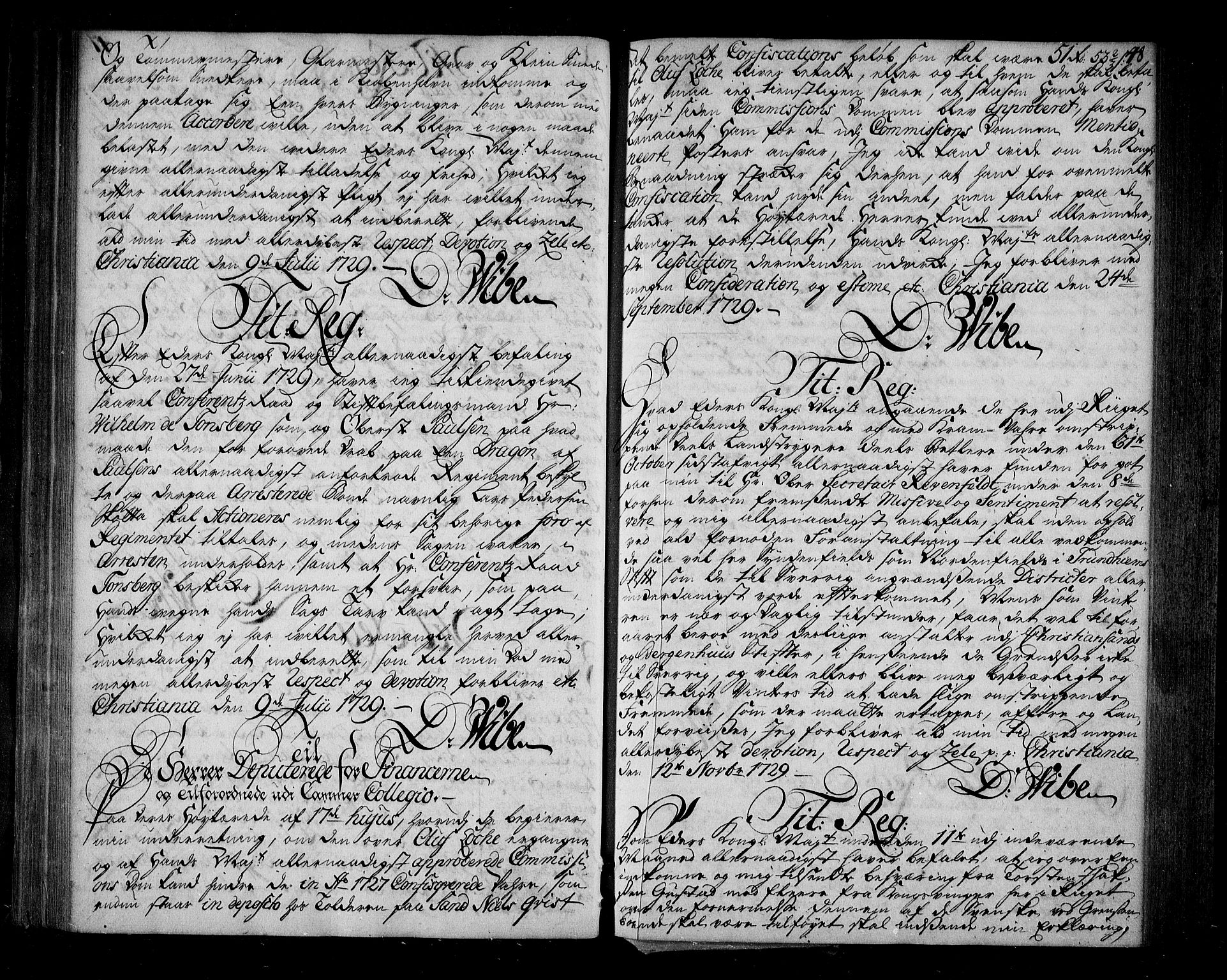Stattholderembetet 1572-1771, AV/RA-EA-2870/Be/L0002: Relasjons- og korrespondanseprotokoll, 1726-1731, p. 47b-48a