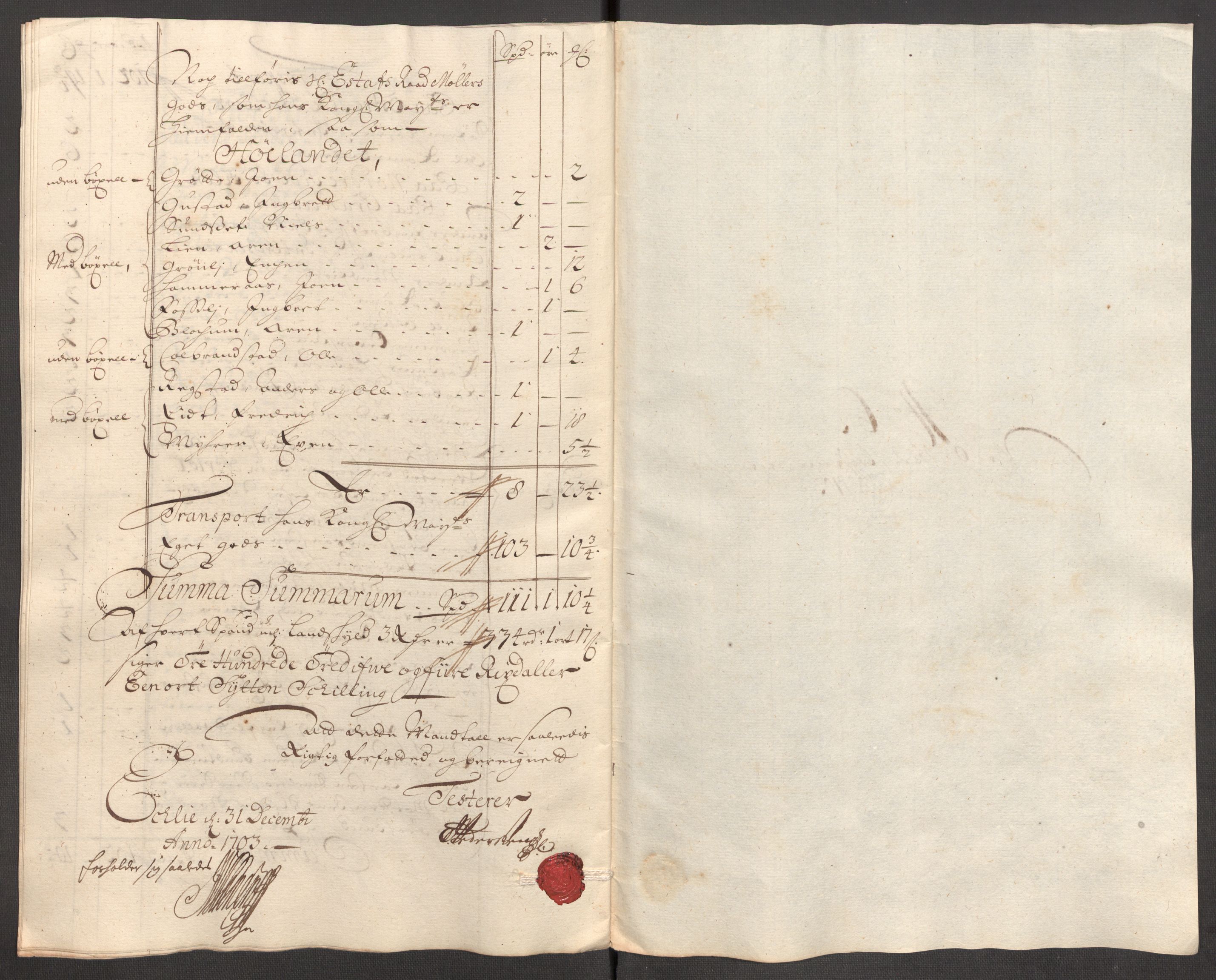 Rentekammeret inntil 1814, Reviderte regnskaper, Fogderegnskap, RA/EA-4092/R60/L3953: Fogderegnskap Orkdal og Gauldal, 1703, p. 331