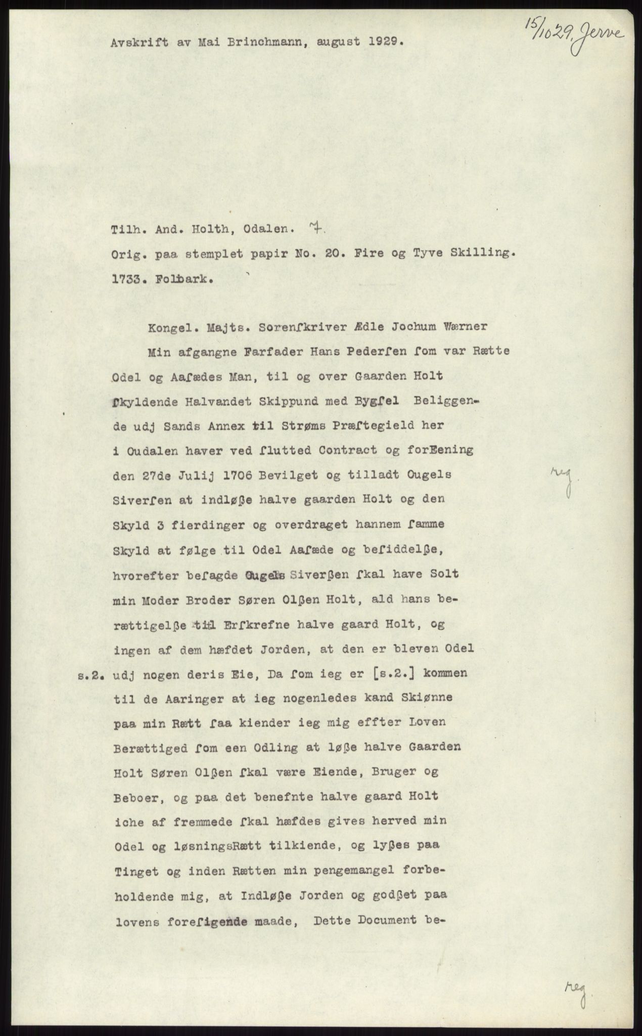 Samlinger til kildeutgivelse, Diplomavskriftsamlingen, RA/EA-4053/H/Ha, p. 1473