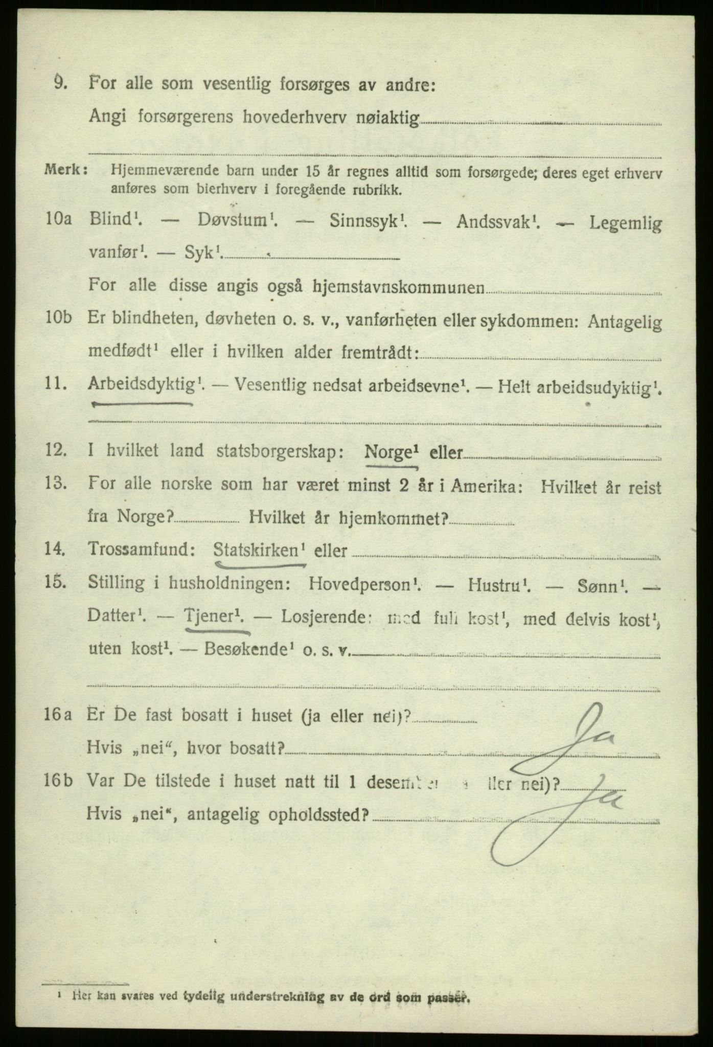 SAB, 1920 census for Vevring, 1920, p. 1311