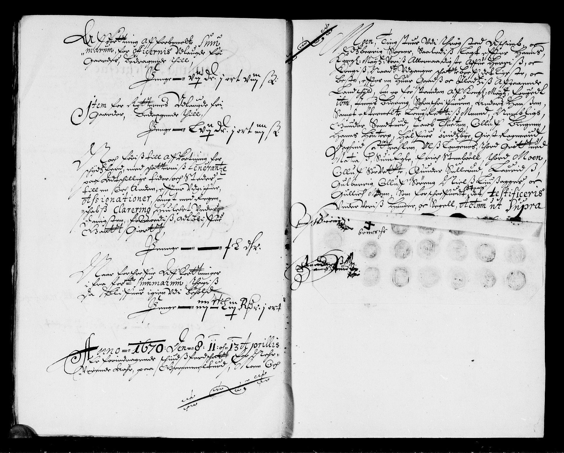 Rentekammeret inntil 1814, Reviderte regnskaper, Stiftamtstueregnskaper, Landkommissariatet på Akershus og Akershus stiftamt, AV/RA-EA-5869/R/Rb/L0073: Akershus stiftamt, 1670