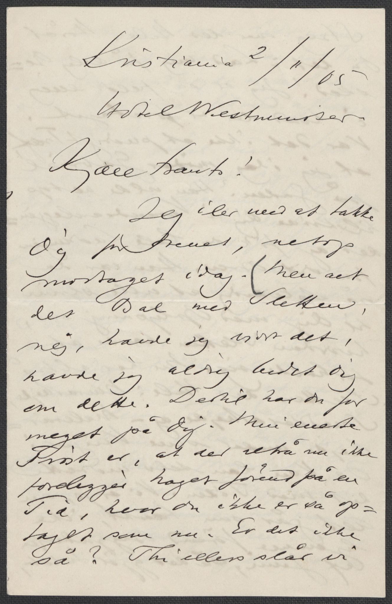 Beyer, Frants, AV/RA-PA-0132/F/L0001: Brev fra Edvard Grieg til Frantz Beyer og "En del optegnelser som kan tjene til kommentar til brevene" av Marie Beyer, 1872-1907, p. 820