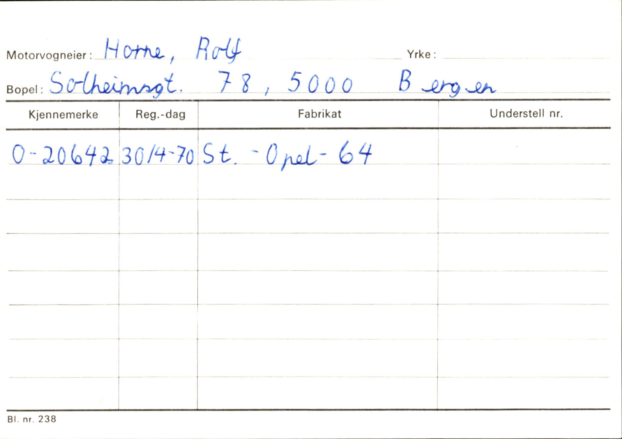 Statens vegvesen, Hordaland vegkontor, AV/SAB-A-5201/2/Hb/L0015: O-eierkort H-I, 1920-1971, p. 68