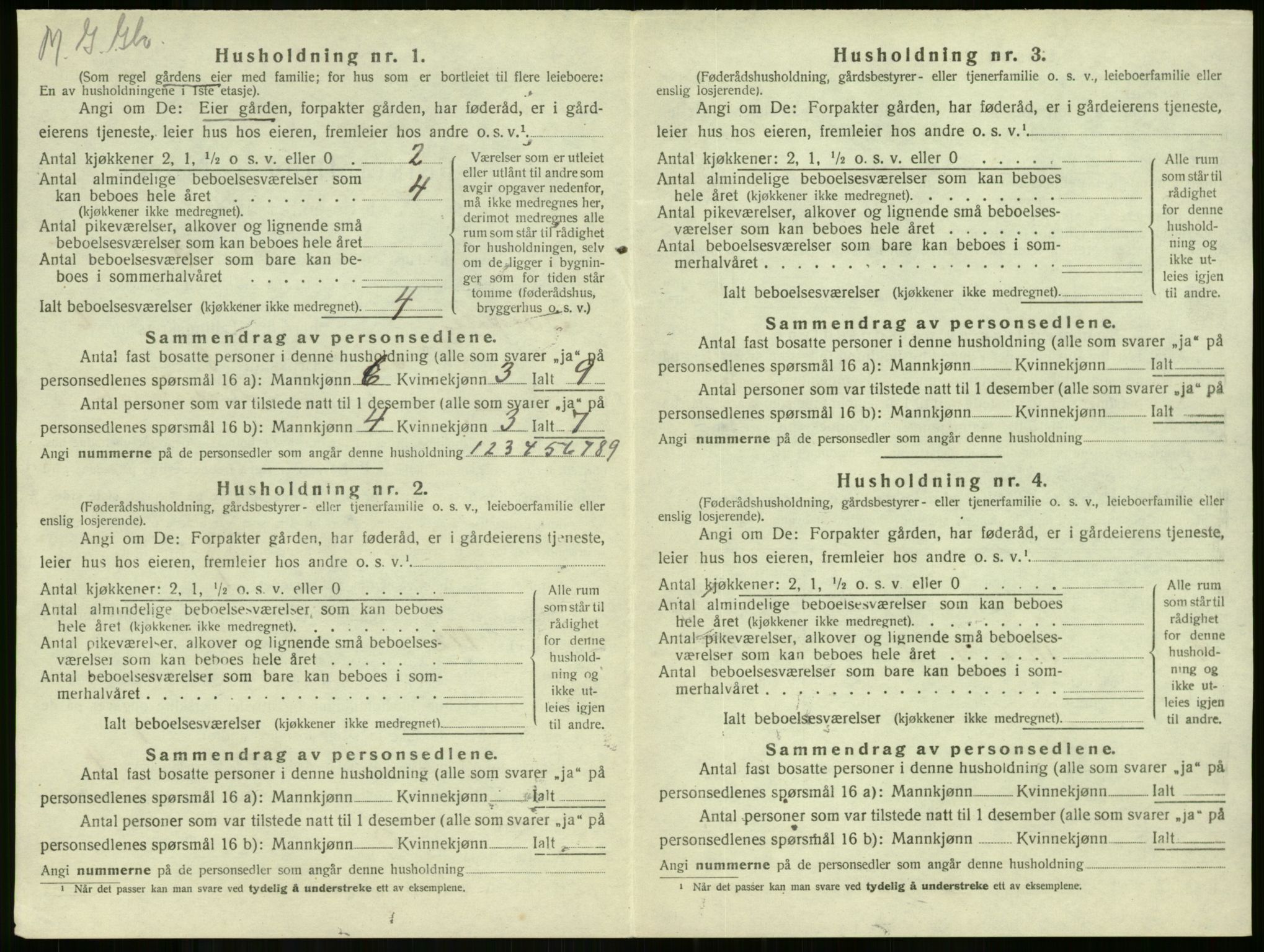 SAKO, 1920 census for Stokke, 1920, p. 1105