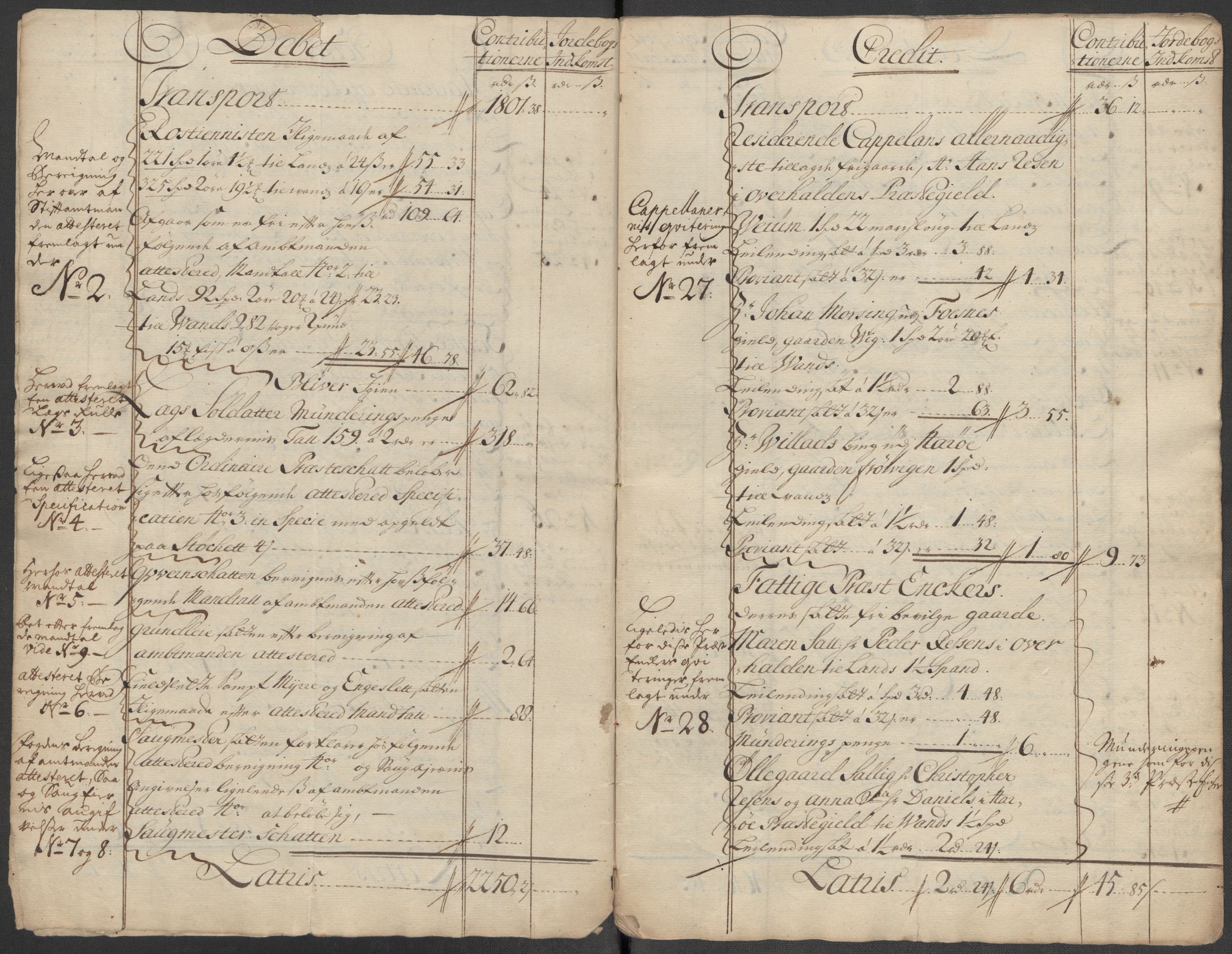 Rentekammeret inntil 1814, Reviderte regnskaper, Fogderegnskap, RA/EA-4092/R64/L4433: Fogderegnskap Namdal, 1712, p. 5