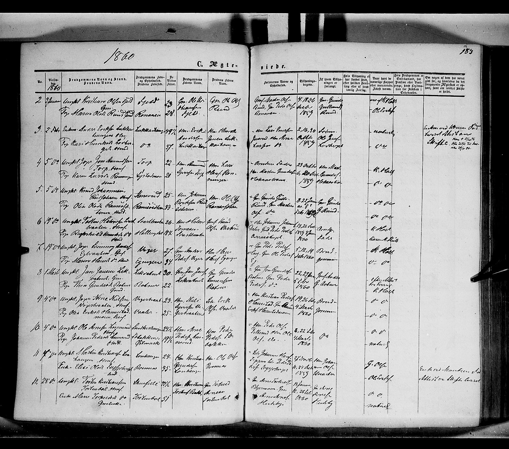 Grue prestekontor, AV/SAH-PREST-036/H/Ha/Haa/L0009: Parish register (official) no. 9, 1859-1863, p. 183