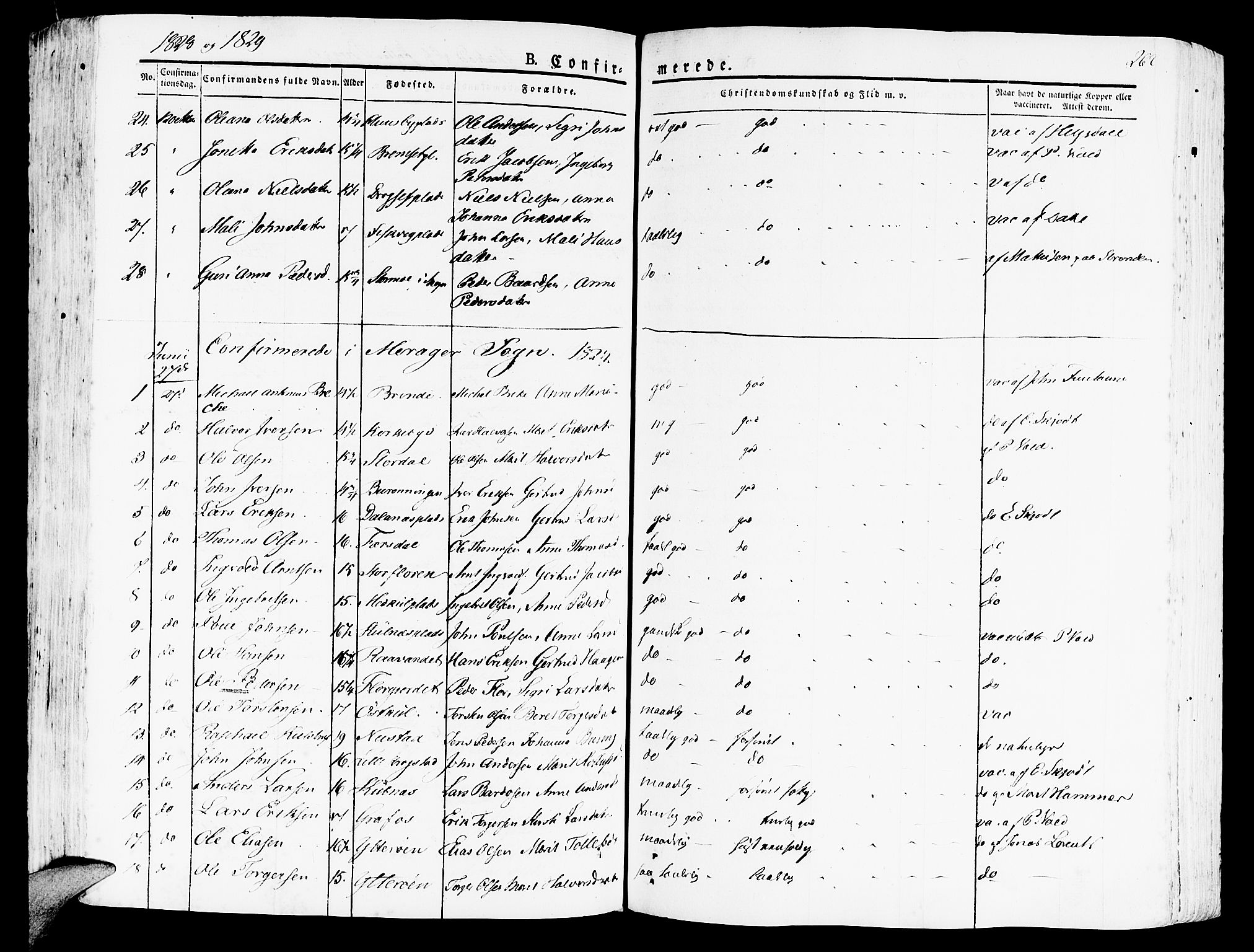 Ministerialprotokoller, klokkerbøker og fødselsregistre - Nord-Trøndelag, SAT/A-1458/709/L0070: Parish register (official) no. 709A10, 1820-1832, p. 262