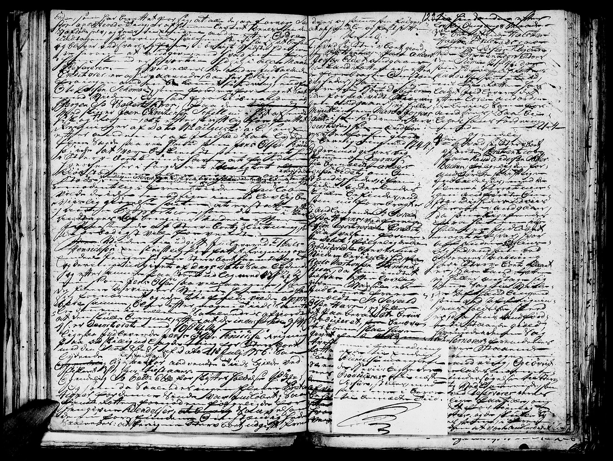 Helgeland sorenskriveri, AV/SAT-A-0004/3/3A/L0041: Konseptprotokoll 26, 1758, p. 122b-123a