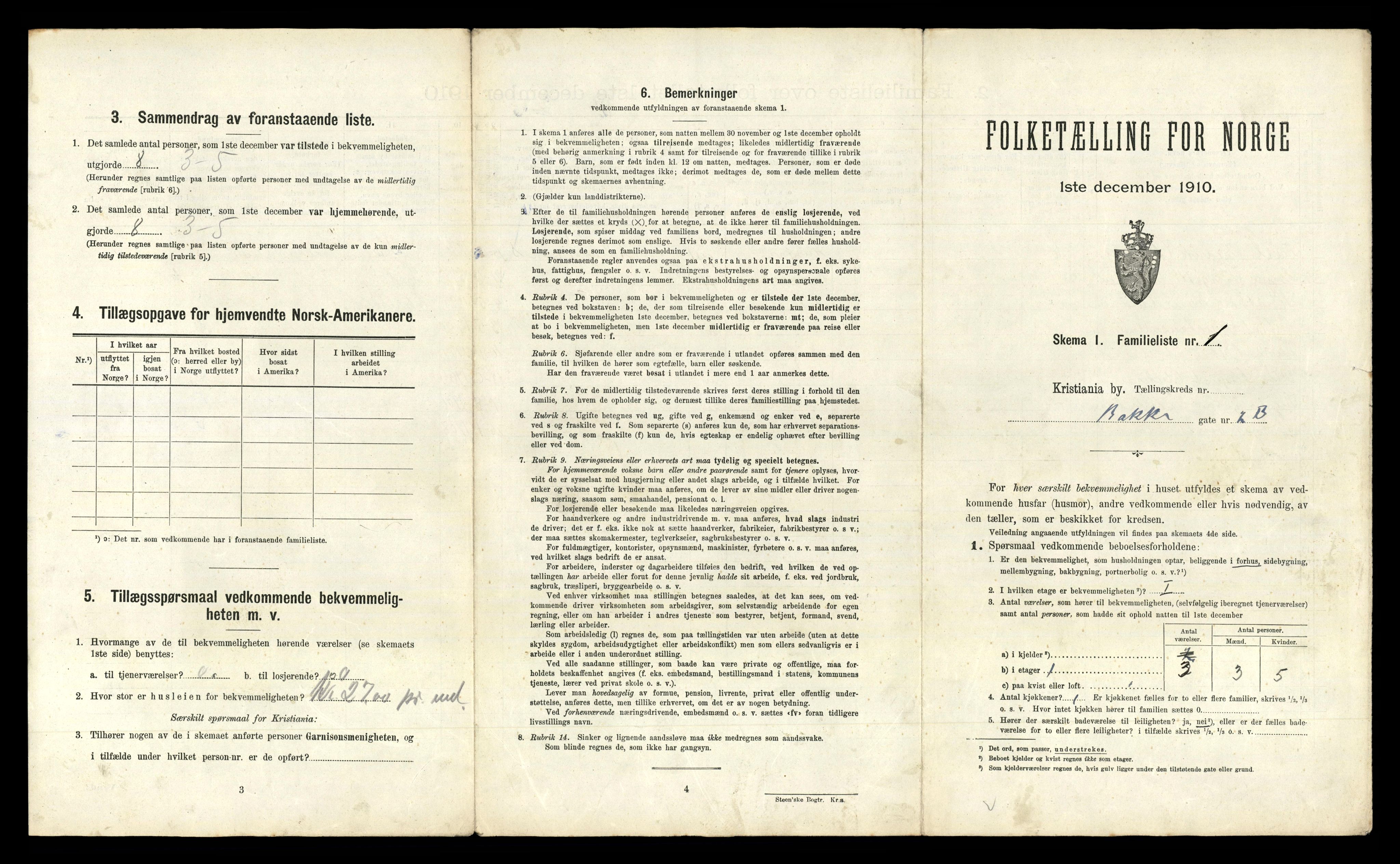 RA, 1910 census for Kristiania, 1910, p. 3837