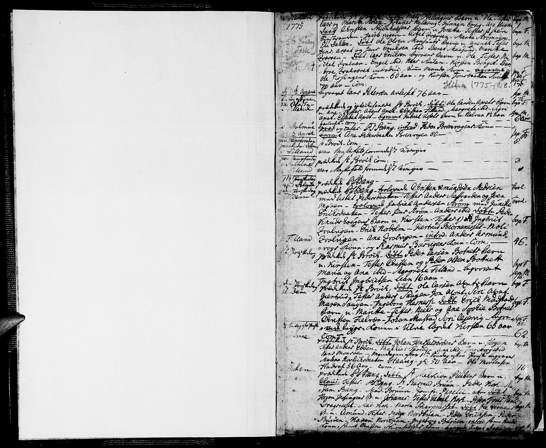 Ministerialprotokoller, klokkerbøker og fødselsregistre - Sør-Trøndelag, AV/SAT-A-1456/634/L0526: Parish register (official) no. 634A02, 1775-1818, p. 1