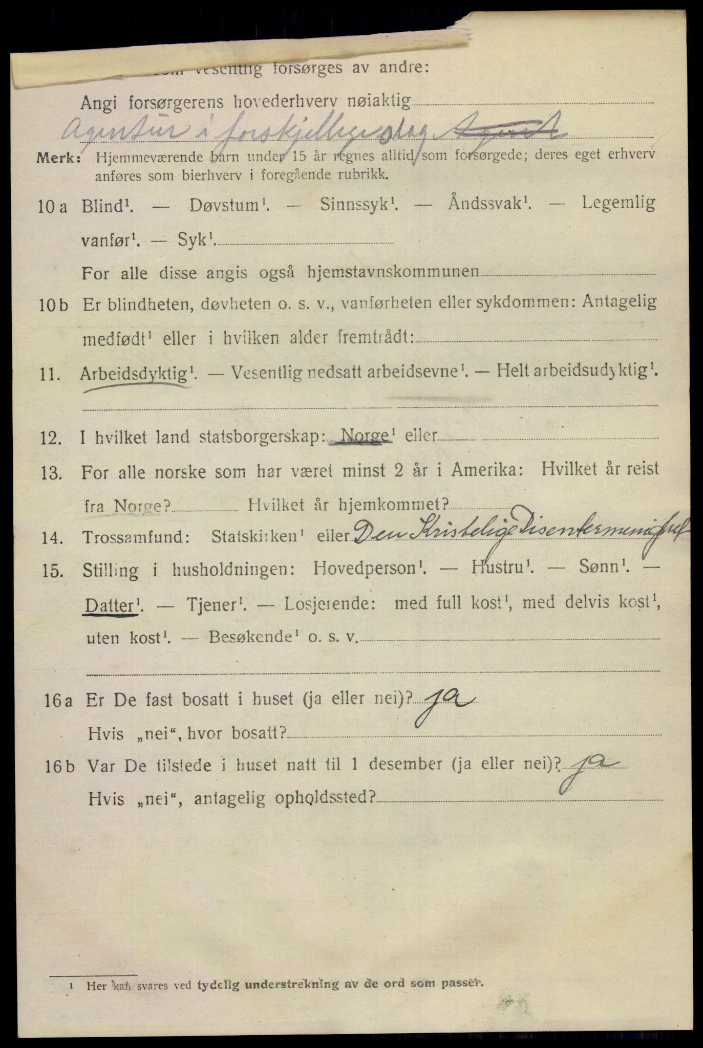 SAKO, 1920 census for Skien, 1920, p. 29613