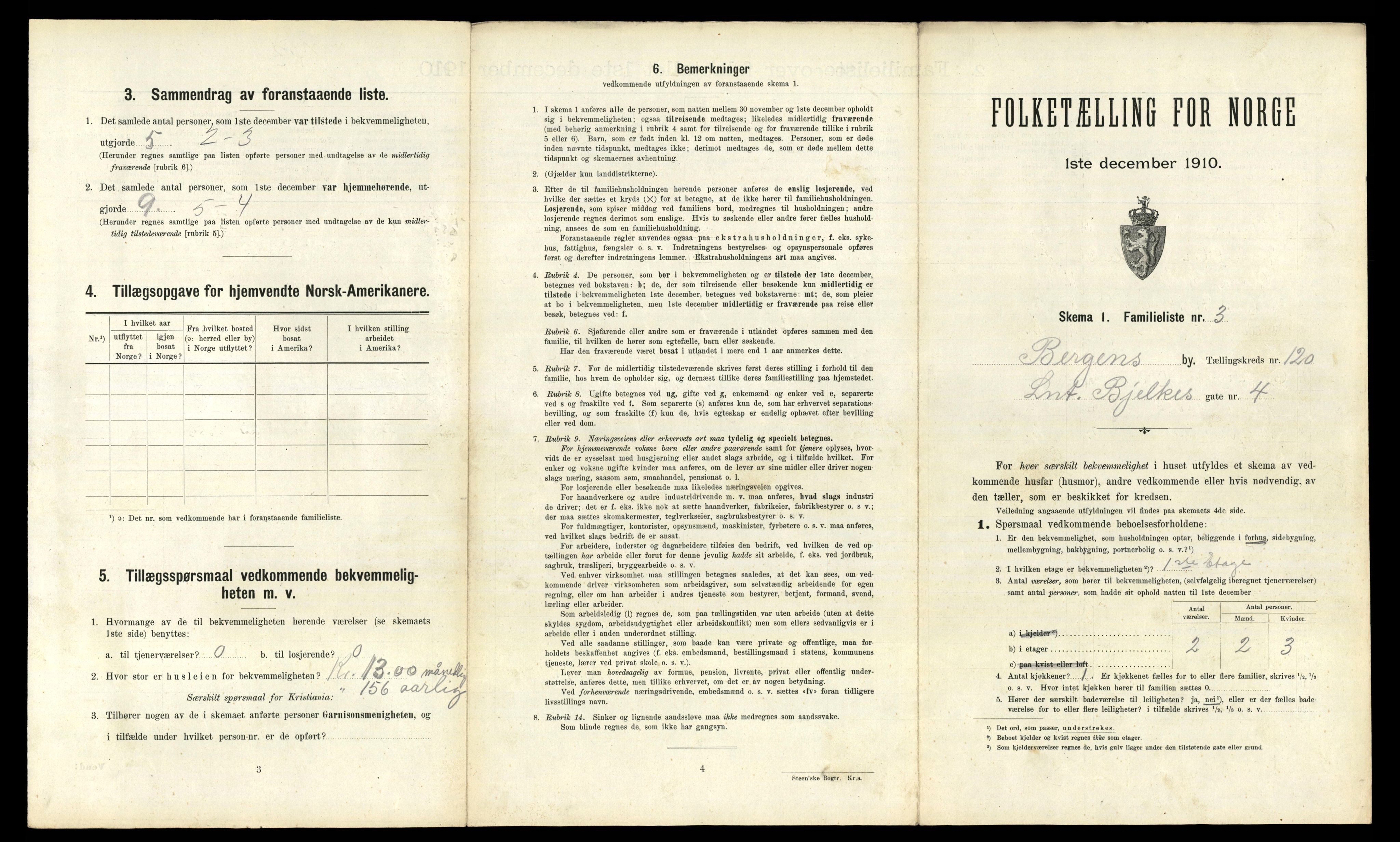 RA, 1910 census for Bergen, 1910, p. 41817